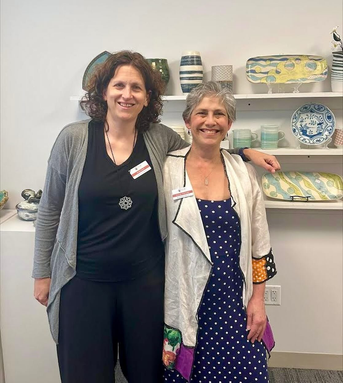 Thank you to everyone who stopped by our booth last night at the First Bank of Greenwich event! It was great to meet so many new people and help them discover a passion for pottery. Seen here is our Executive Director Emily Peck with our Development 
