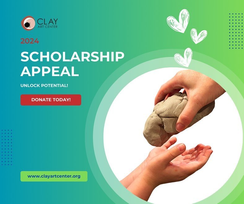 YOU can support us in spreading our passion for clay to children and adults who might otherwise miss out on our programs. Your support can ensure that clay reaches those who wouldn&rsquo;t otherwise have the chance to experience it. 

The scholarship