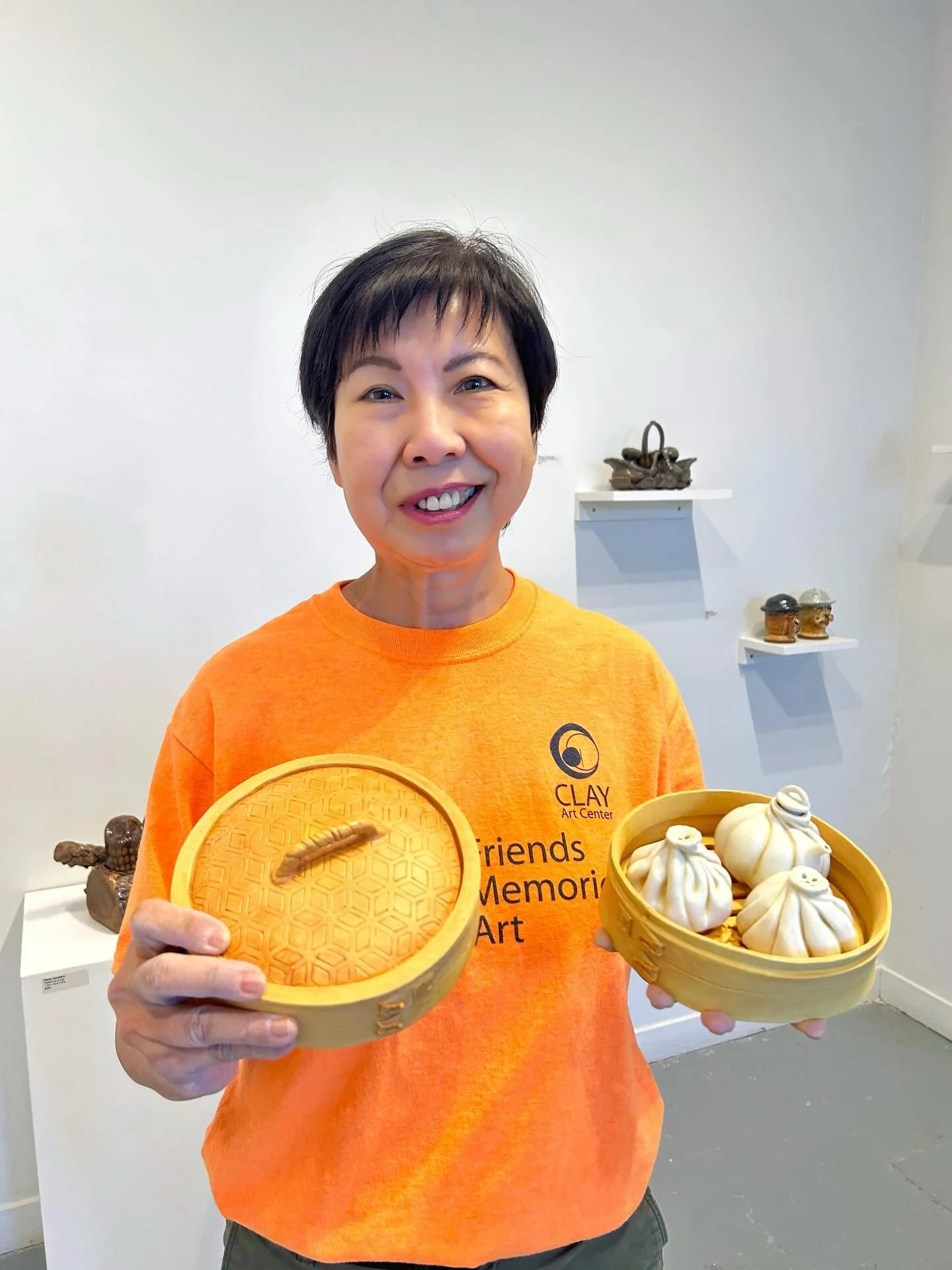 Congratulations to Sally Ng on being selected as the winner of the People&rsquo;s Choice Prize for her work &ldquo;Dumpling Salt &amp; Pepper Shaker&rdquo; in Clay Art Center&rsquo;s SHAKE IT UP exhibition. This trompe l&rsquo;oeil work handmade in c