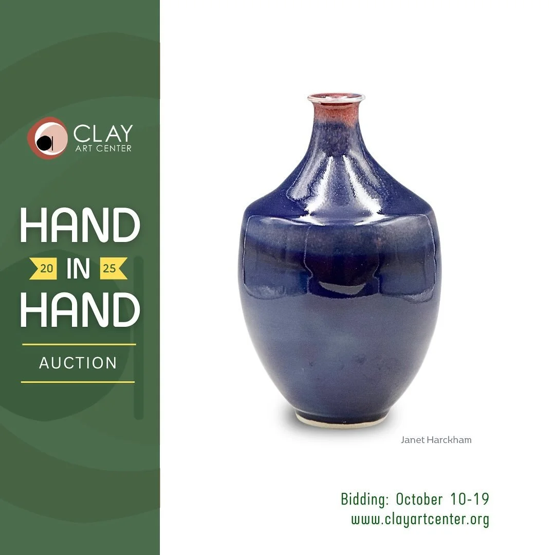 Bid for a Cause &mdash; Celebrate Clay!

Our Annual Hand in Hand Benefit &amp; Auction is live! Discover an incredible collection of artist-donated ceramic works, from one-of-a-kind tableware and vases to sculptural pieces that celebrate the beauty o