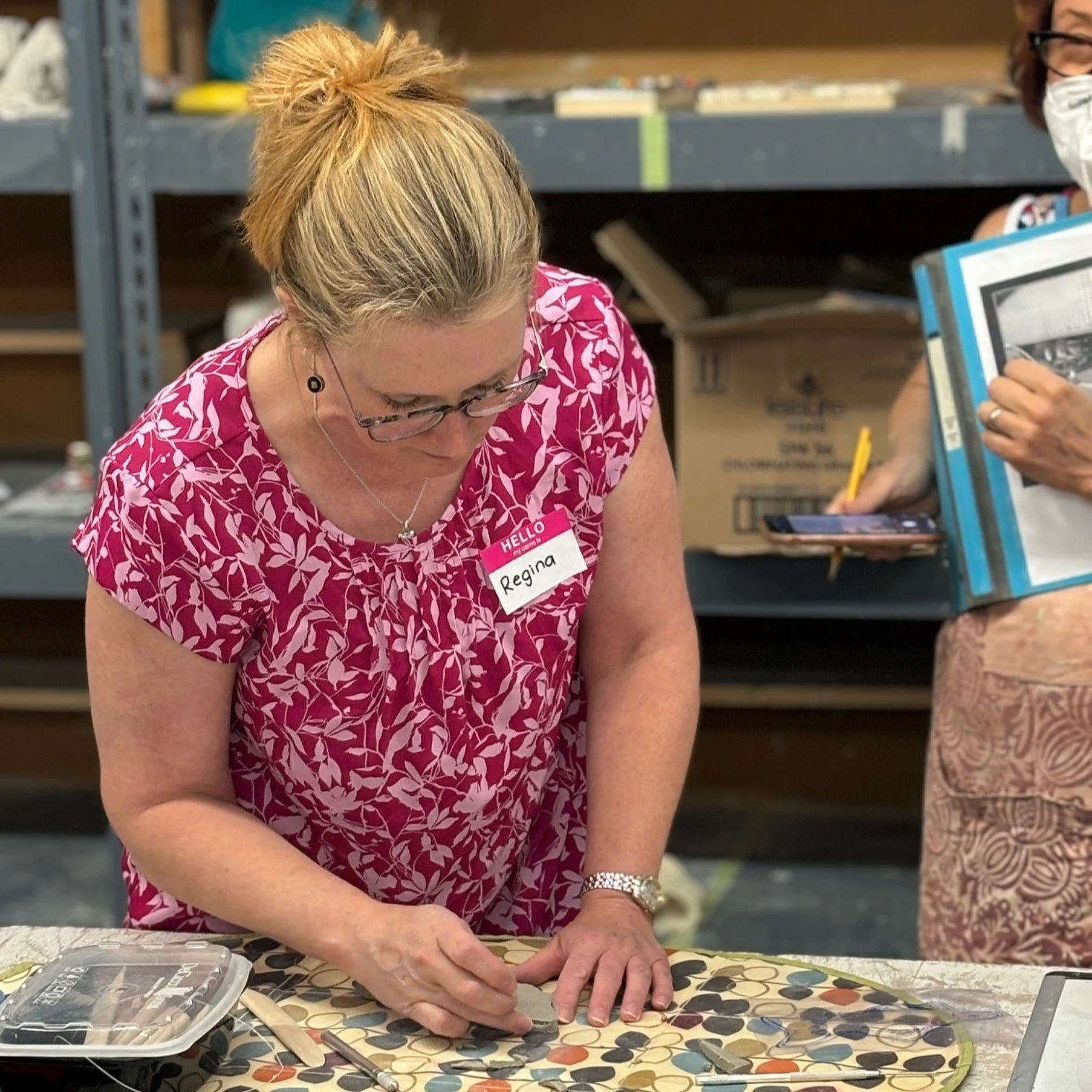 Regina maps out a mosaic