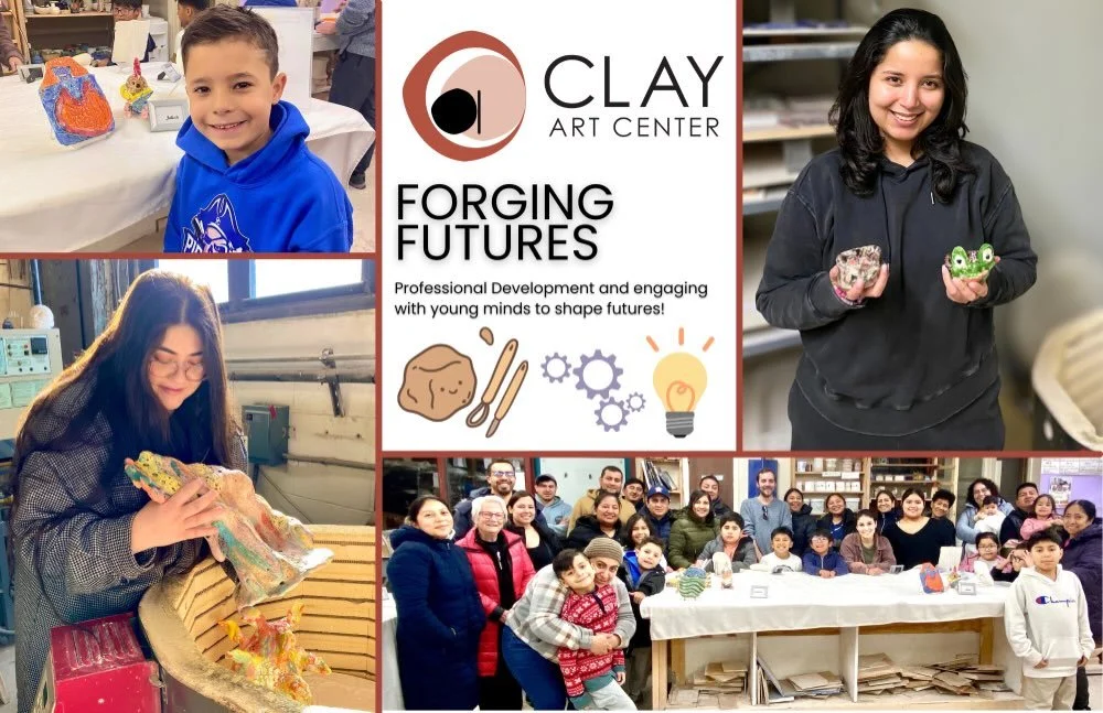 At Clay Art Center, Clay Forges Futures. 

Our programs help shape bright, young minds in our community, sparking curiosity and creativity that mold success. Our free afterschool programming for the Port Chester community starts with students in seco