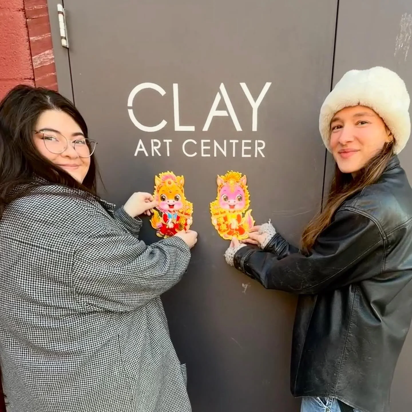 Getting ready to Celebrate the Lunar New Year at Clay Art Center!

Led by artist and Clay Art Center Board Director Sally Ng Briggs, Clay Art Center Artists-in-Residence Christine Raposas and Carley Holzem helped decorate our classrooms and studios i
