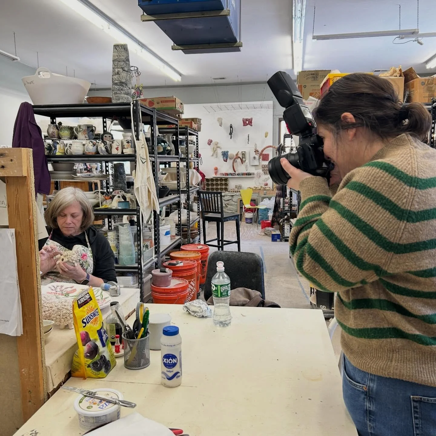 Thank you to @lohud for visiting Clay Art Center today! We are hope you enjoyed touring our artist studios, classrooms, firing facilities, Katherine Choy collection and gallery. We look forward to sharing the feature when it comes to out!

Are you in