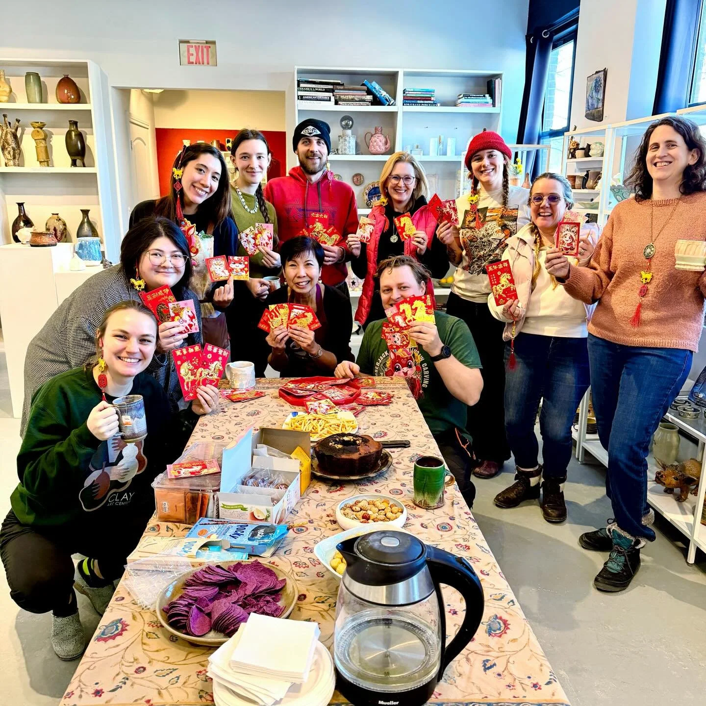Happy Lunar New Year from Clay Art Center to all our students and families who celebrate! 

Join us for a small community Lunar New Year celebration in our gallery on Tuesday, February 24th, from 1:00 - 2:30pm. This celebration will be presented by m