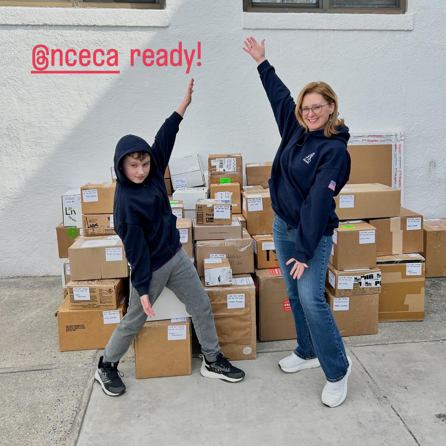 That&rsquo;s a wrap! Clay Art Center is ready to present the most incredible ceramics from makers represented in our gallery &amp; shop @nceca next week. Visit our Gallery Expo Booth at the conference to explore functional and sculptural ceramics fro