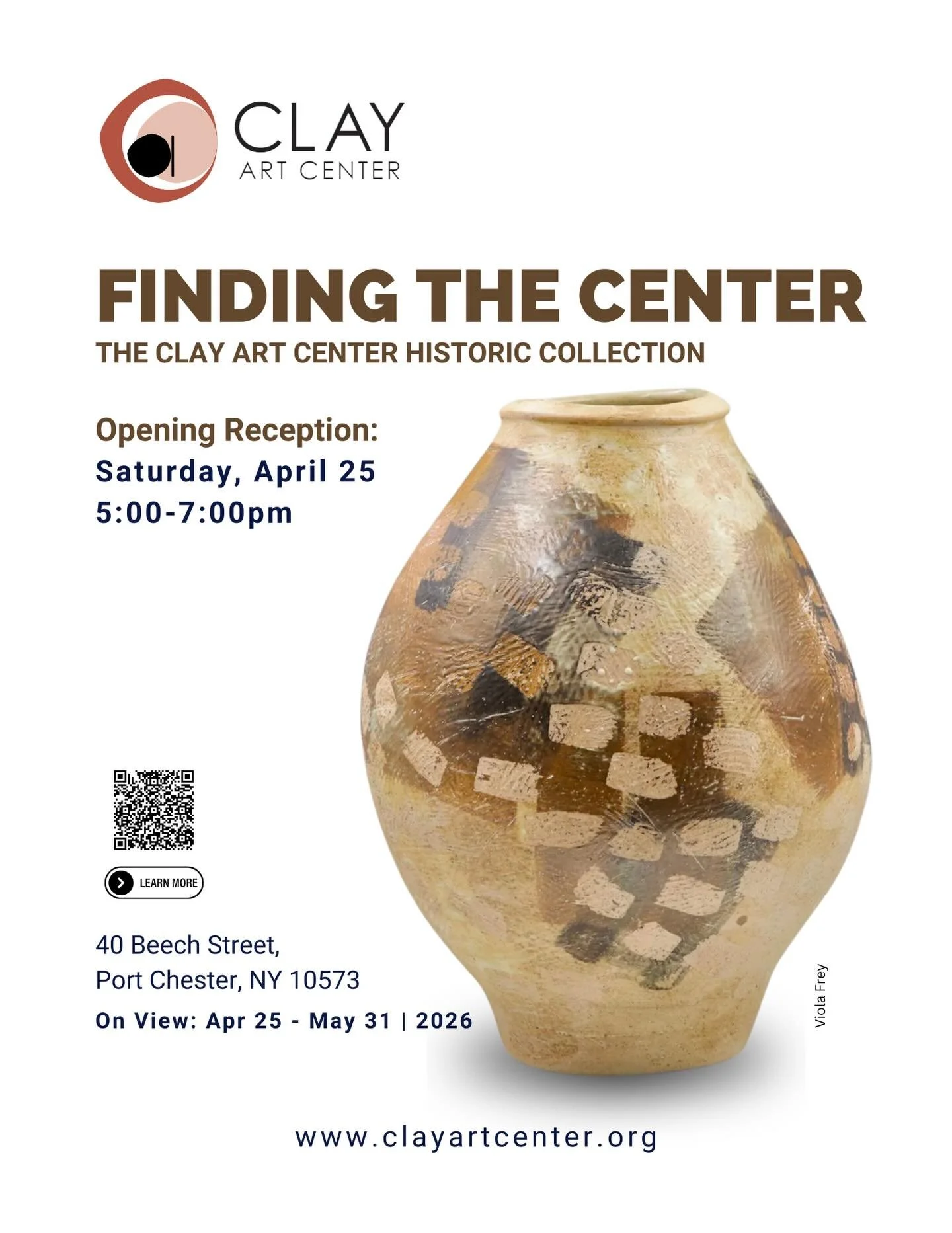 𝗦𝗮𝘃𝗲 𝘁𝗵𝗲 𝗱𝗮𝘁𝗲! 𝗢𝗻 𝗦𝗮𝘁𝘂𝗿𝗱𝗮𝘆, 𝗔𝗽𝗿𝗶𝗹 𝟮𝟱, 𝗽𝗹𝗲𝗮𝘀𝗲 𝗷𝗼𝗶𝗻 𝘂𝘀 𝗮𝘁 𝗖𝗹𝗮𝘆 𝗔𝗿𝘁 𝗖𝗲𝗻𝘁𝗲𝗿 𝗚𝗮𝗹𝗹𝗲𝗿𝘆 𝗳𝗿𝗼𝗺 𝟱-𝟳 𝗣𝗠 for an 𝗢𝗽𝗲𝗻𝗶𝗻𝗴 𝗥𝗲𝗰𝗲𝗽𝘁𝗶𝗼𝗻 presenting concurrent exhibitions that celebrat