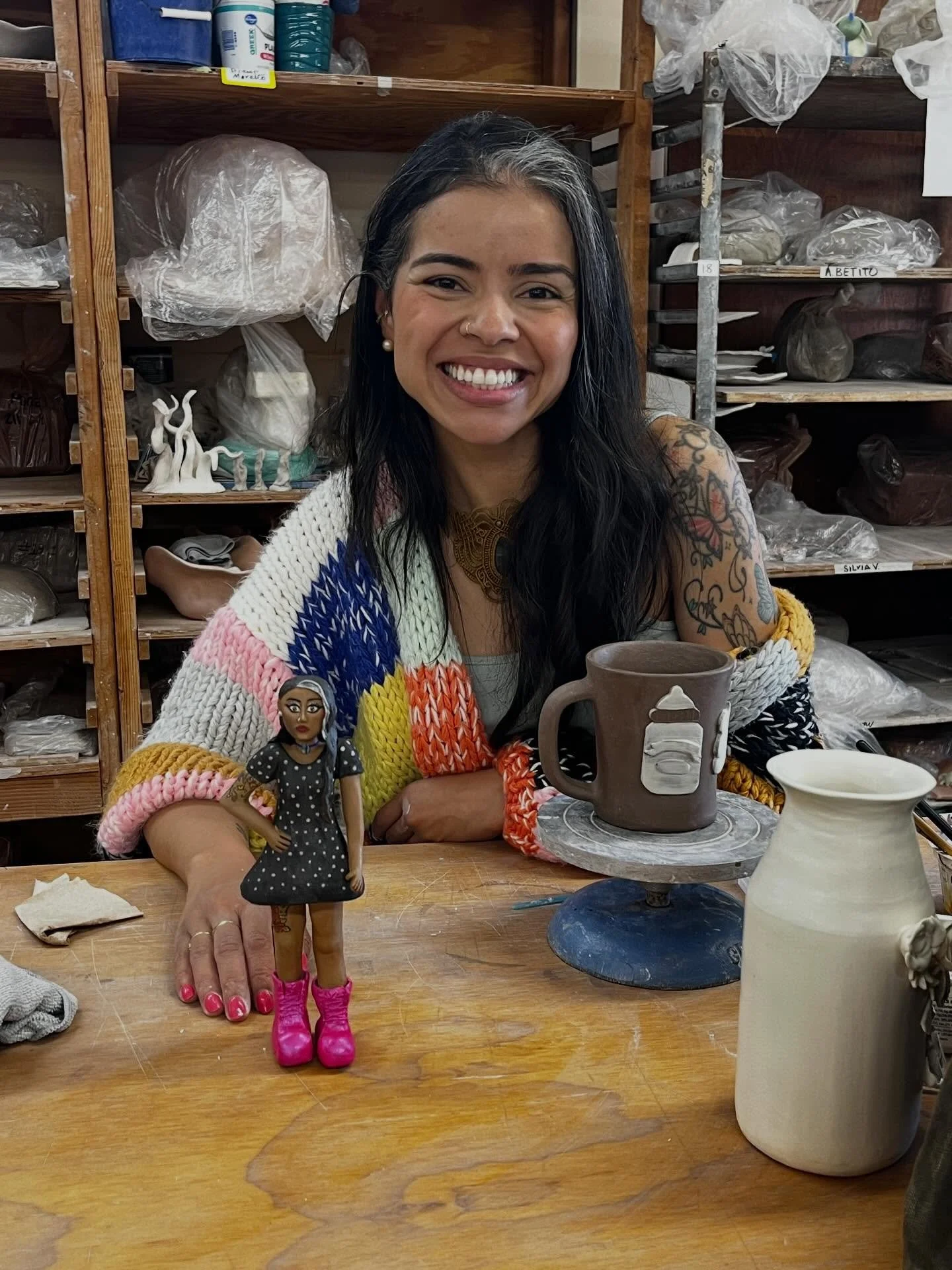 Clay Art Center general registration for Spring Session B is open with places available in weekly clay classes for adults and youth in:

-Sculpture for All Levels with Alvaro Villa, Saturdays, 10am-1pm
-Wheel for All Levels with Jeff Dean, Sundays, 1