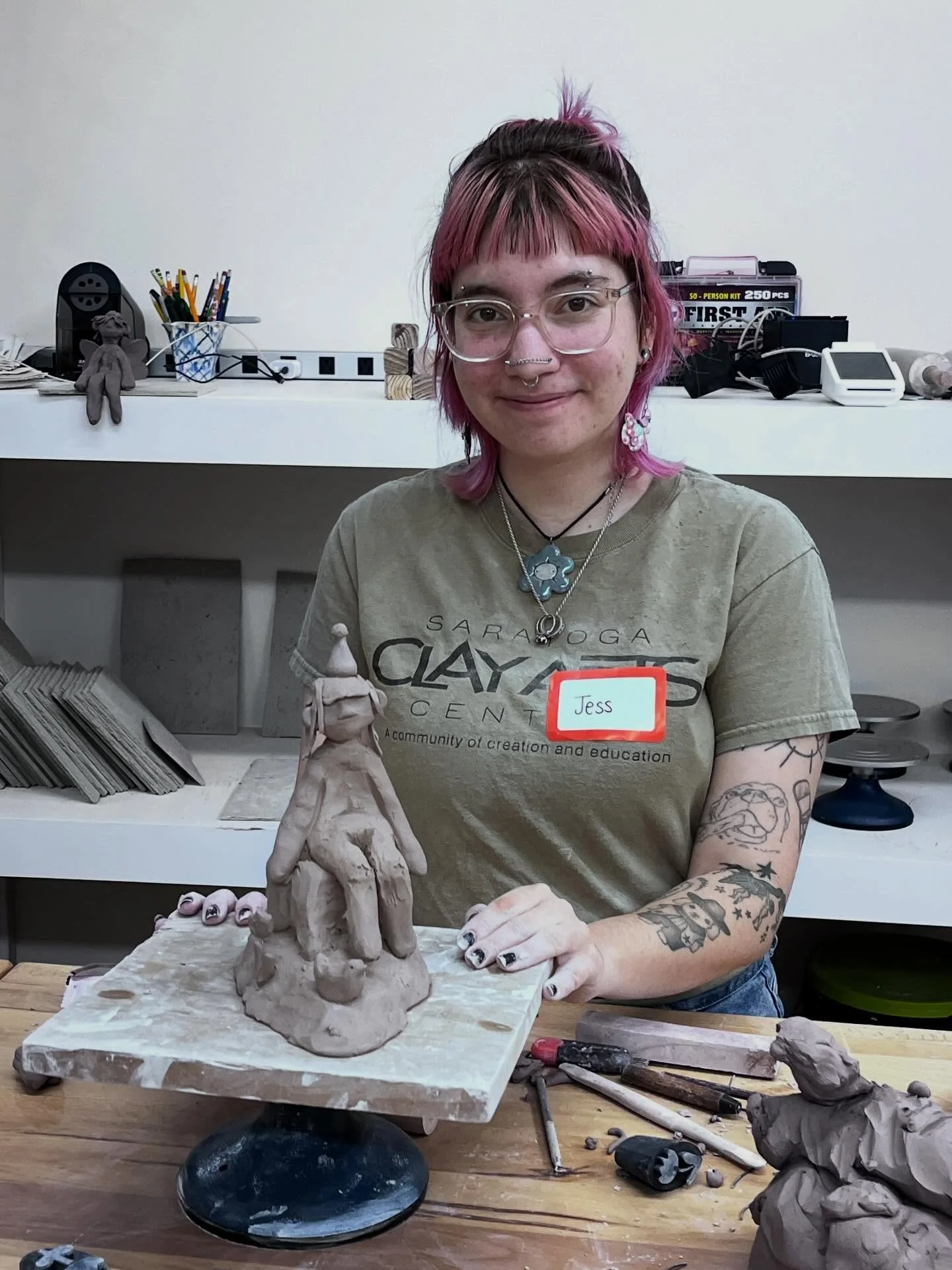 Clay Art Center was thrilled to welcome back past Artist-in-Residence Jess Levin (2022-2024) to the classroom today for a captivating workshop &ldquo;Small Creatures: Narratives in Clay&rdquo;. Students have been exploring storytelling through creati