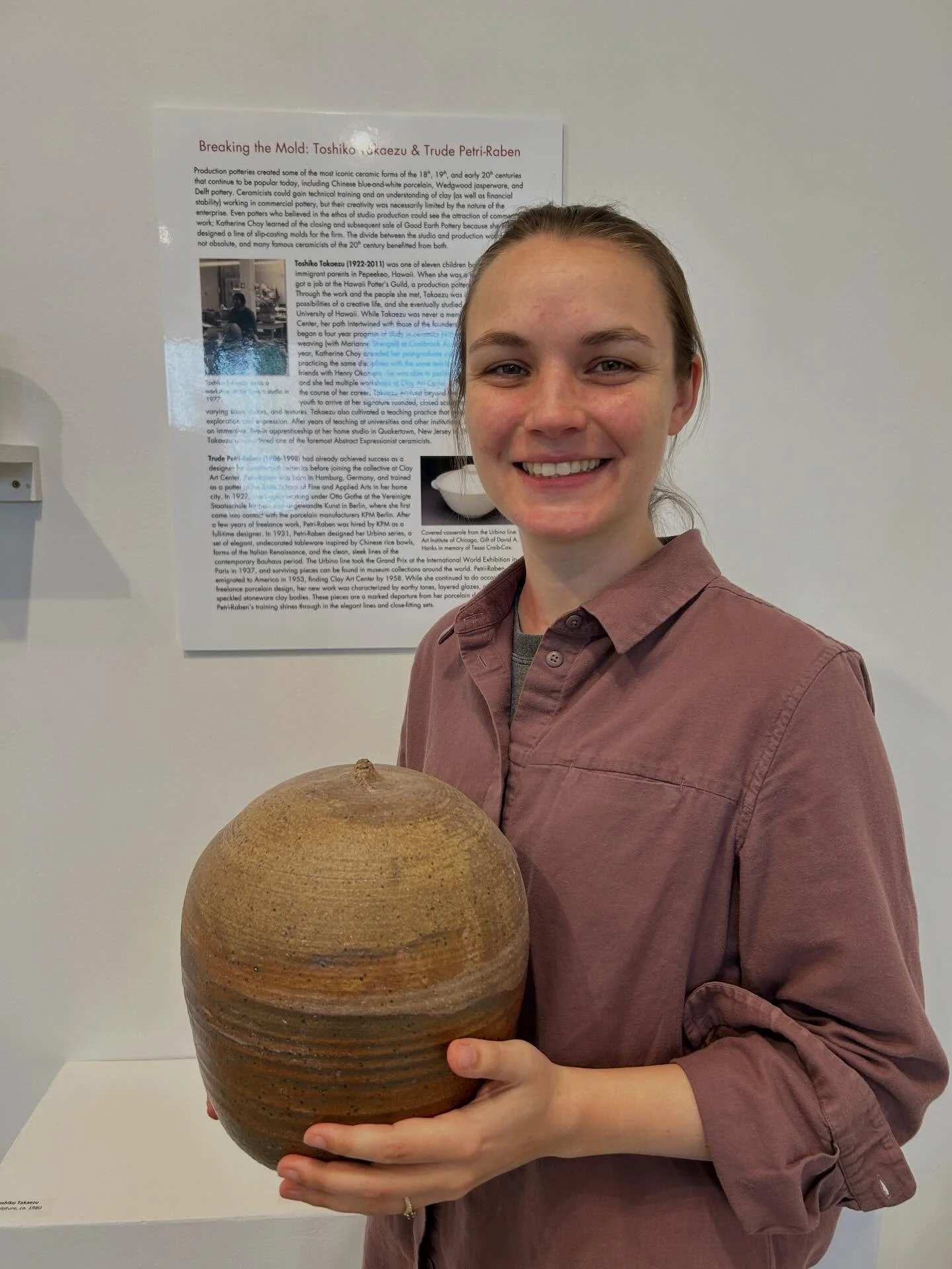 Join archivist and Finding the Center exhibition curator Kelsie Dalton tomorrow evening, May 19 at Clay Art Center for an in-person presentation of materials from our historic archives. The event takes place from 5-6:00 PM and is free to the public. 