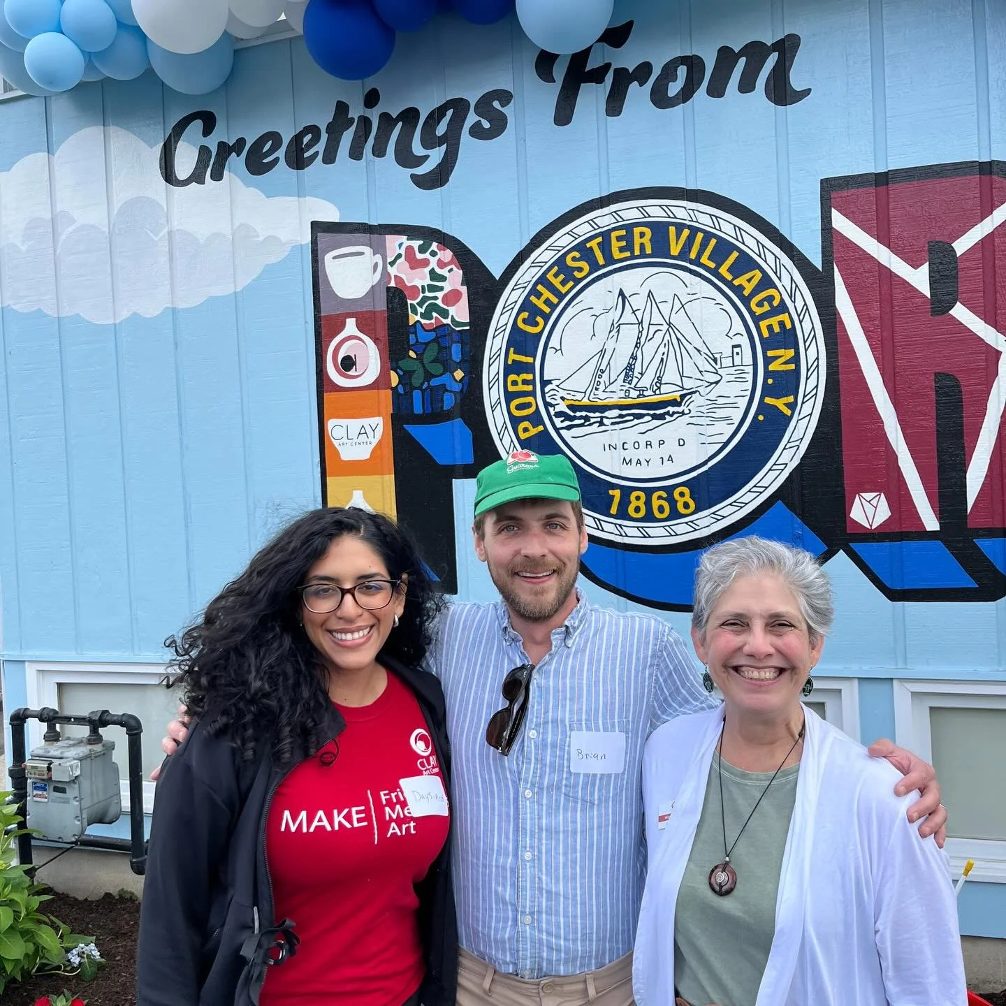 Clay Art Center is delighted to be a part of the newly completed &ldquo;Greetings From Port Chester&rdquo; mural located at 430 Westchester Avenue in Port Chester, New York. For almost 70 years, Clay Art Center has called Port Chester home, and we lo