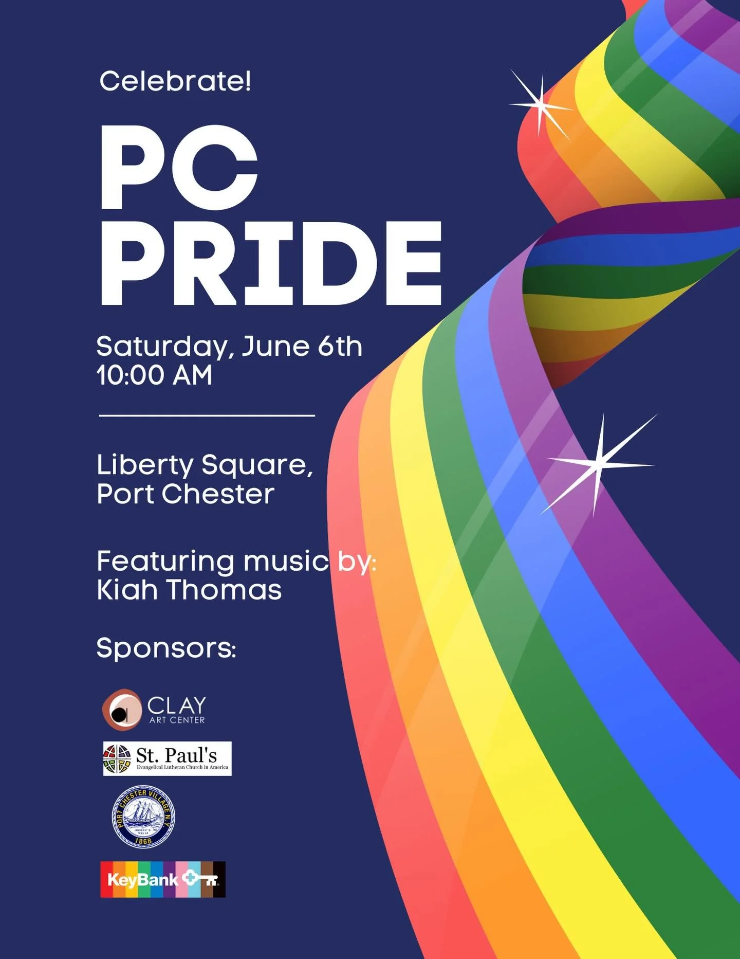 Happy Pride! Join us tomorrow, Saturday, June 6th, in Liberty Square for the Port Chester Pride celebration! Gather as a community, enjoy live music, and (of course) come visit Clay Art Center at our clay table. The festivities will begin at 10am wit