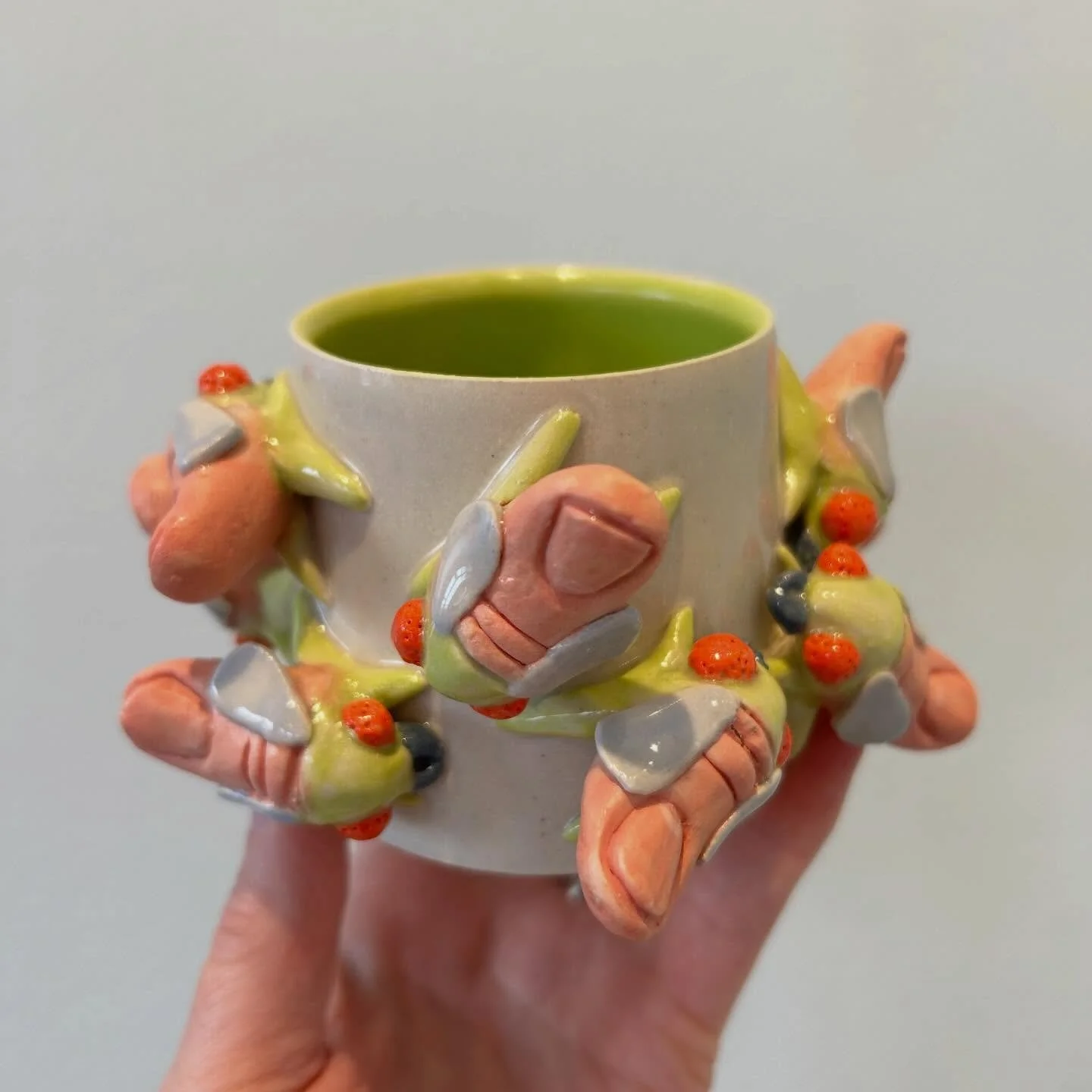 Clay Art Center Shop is home to contemporary ceramics from local, regional, and nationally based artists, and current and former Artists-in-Residence. Today&rsquo;s curated selection features functional ceramics with playful colors that pop:

Gabs Co