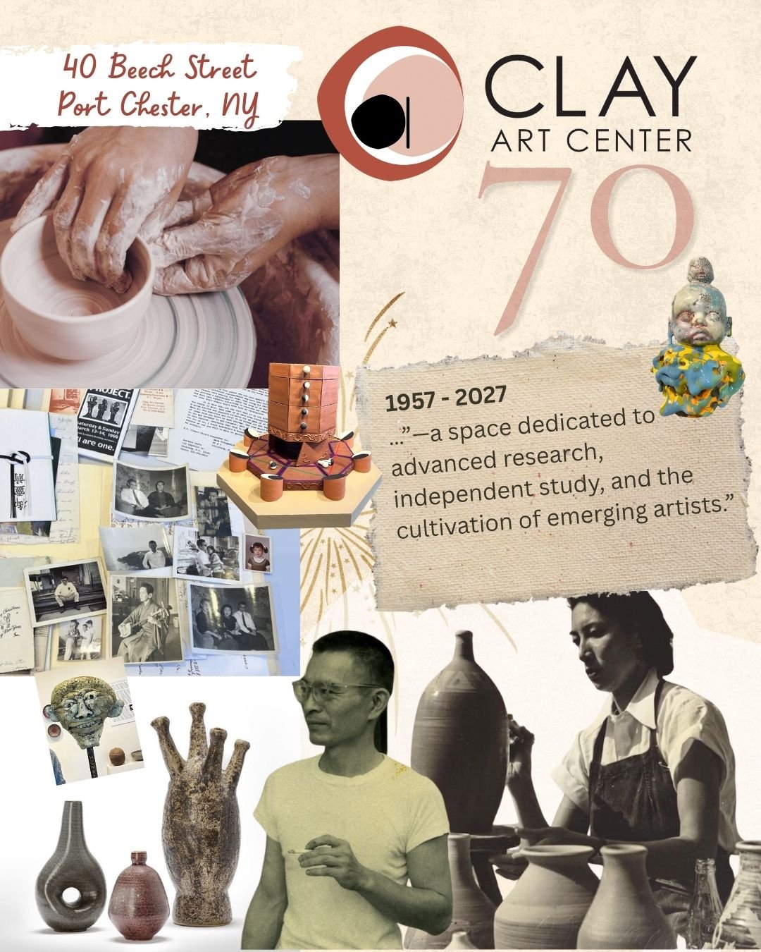 Clay Art Center Celebrates 70 Years of Creativity, Community, and Clay!