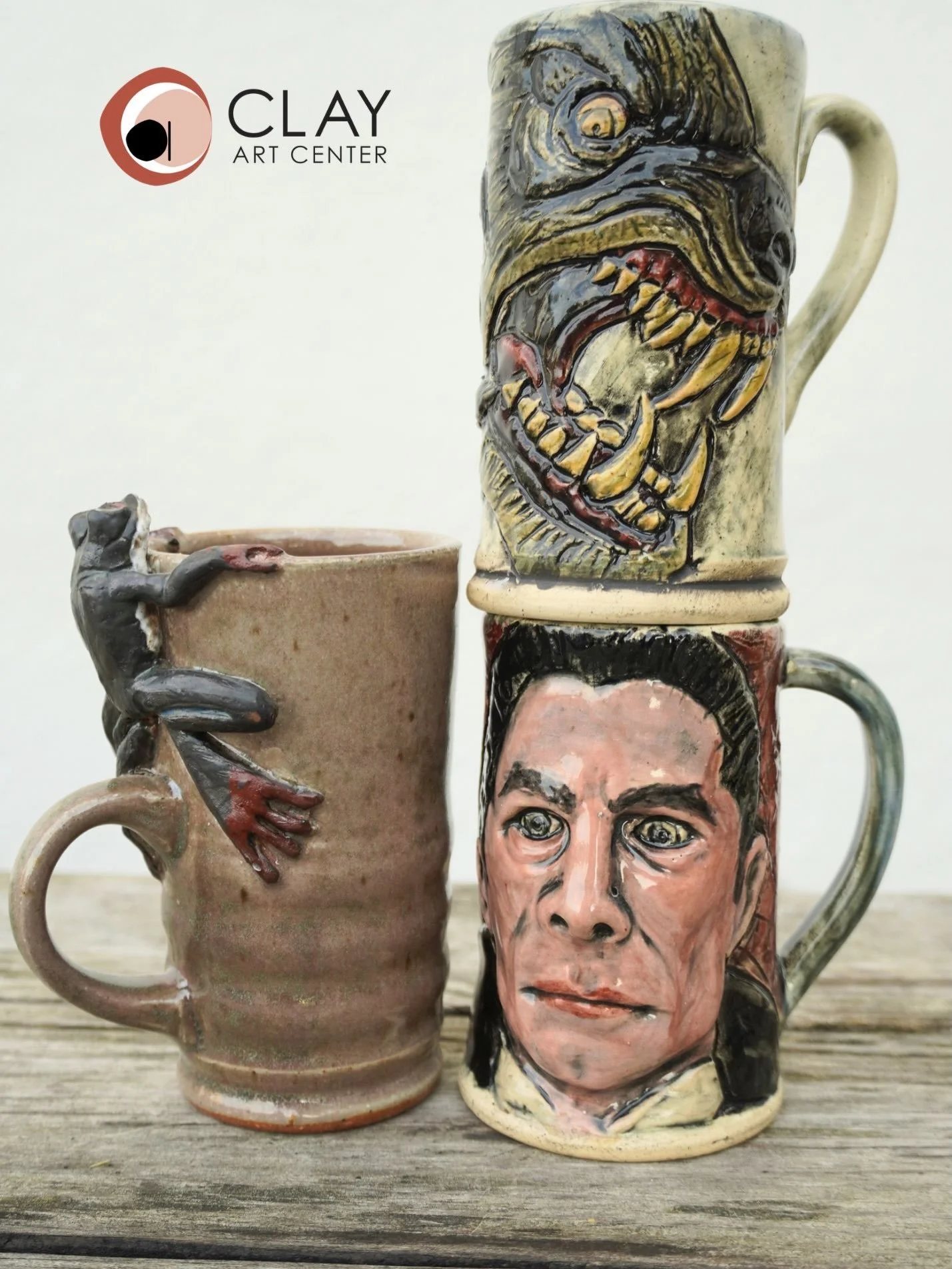 As days get shorter and the nights get spookier, find the perfect piece to suit your table and your mood. We have a great selection of ceramic works in the Clay Art Center Shop that celebrate the spooky, the slimy, and the scaly!

This selection:

Ma