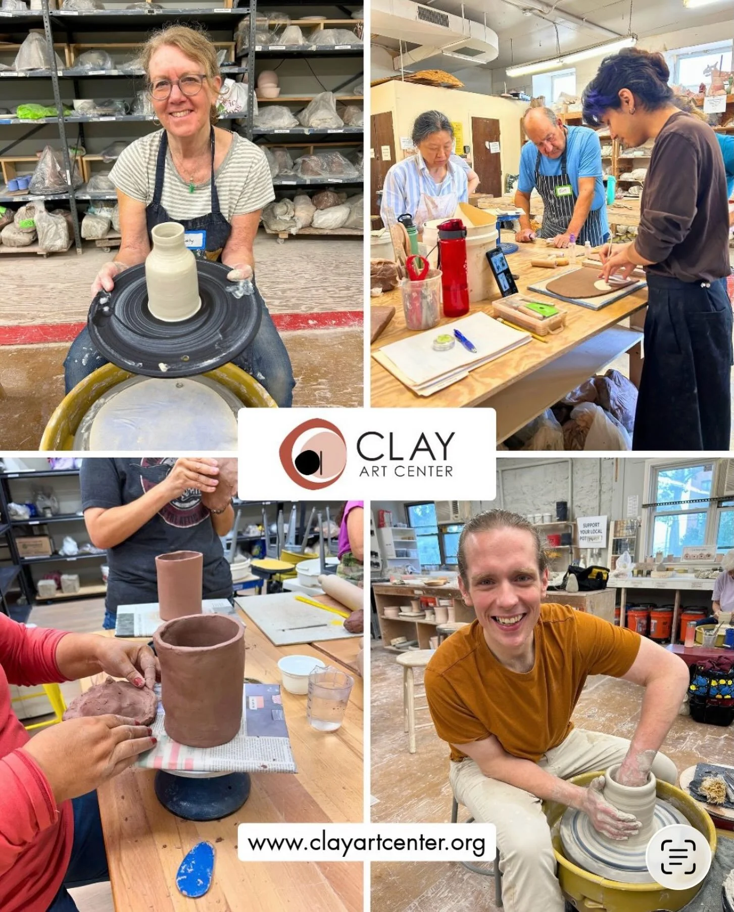 Get creative with clay this fall at Clay Art Center! 

Whether you&rsquo;re looking to build your skills, try something new, or spend quality time making art with friends and family, we have a class for you! From weekly clay classes to one-time potte