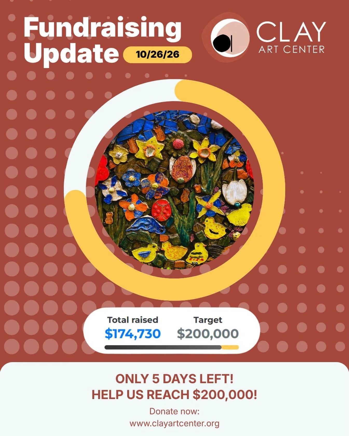 ONLY 5 DAYS LEFT TO REACH OUR $200,000 GOAL!

We&rsquo;re currently at $174,730 and need your help to cross the finish line! 

Thanks to an anonymous donor, now through October 31, every dollar donated up to $24,000 is being matched dollar for dollar