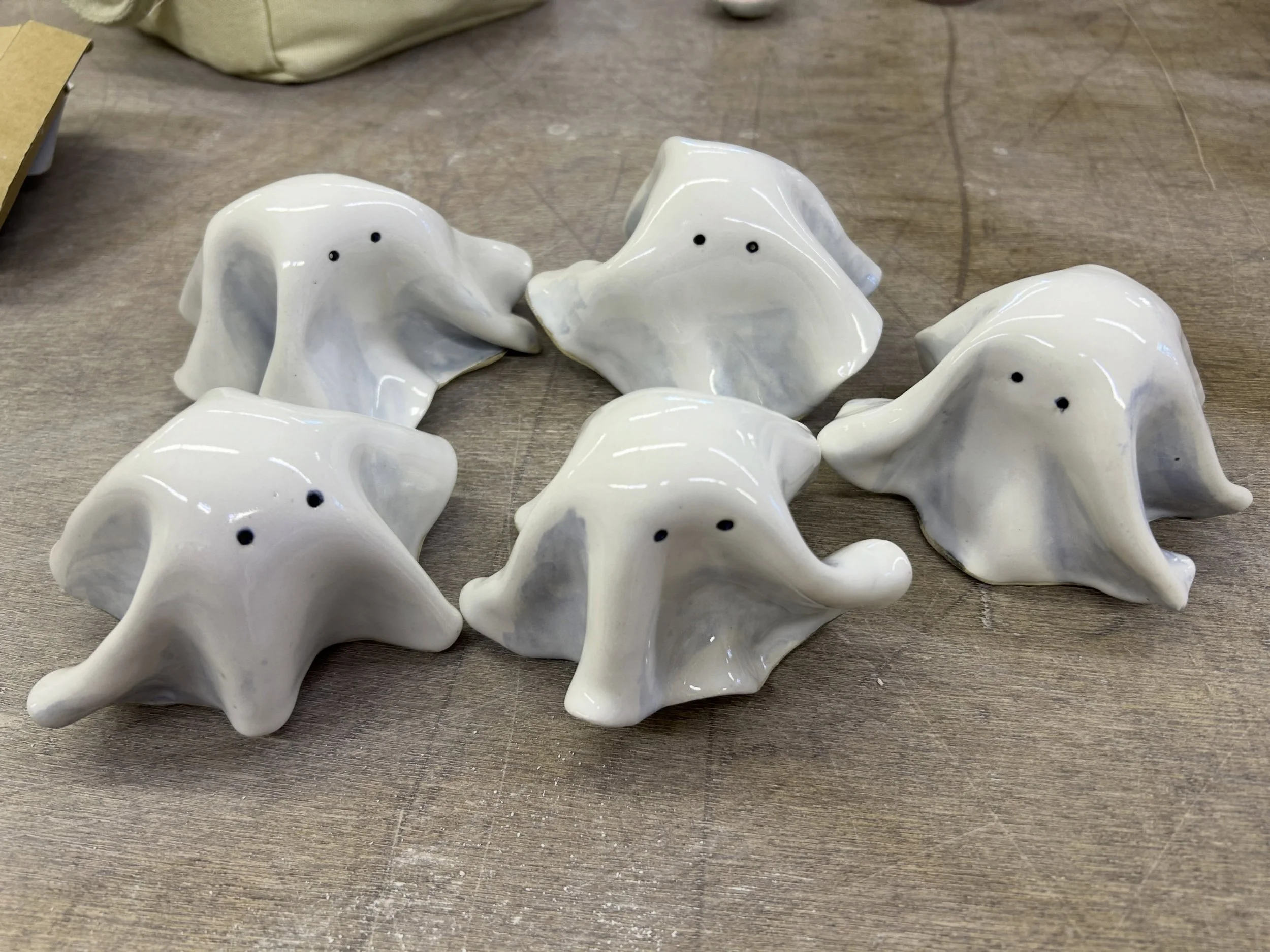 A visit to the classrooms this morning captured this boo-crew fresh out of the kiln! Can you say adorable? We love spooky season at Clay Art Center! 

#Ceramics #Pottery #Halloween #SpookySeason #ClayArtCenter