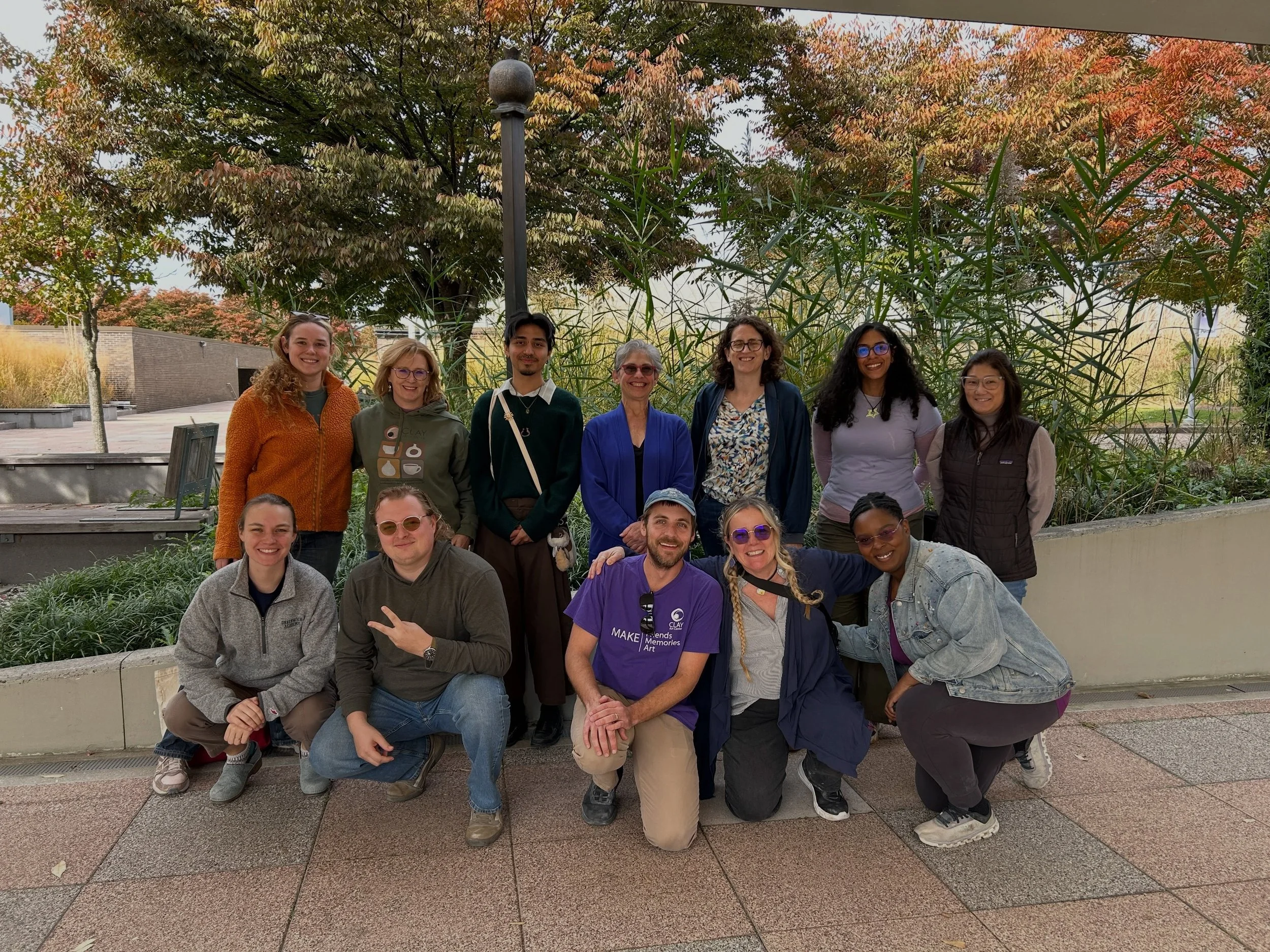 Thank you to all the staff and students @sunypurchase School of Art &amp; Design for giving Clay Art Center staff such a warm welcome today. A special thank you to Sculpture Department Chair Rachel Owens for taking the time to share the campus and ga