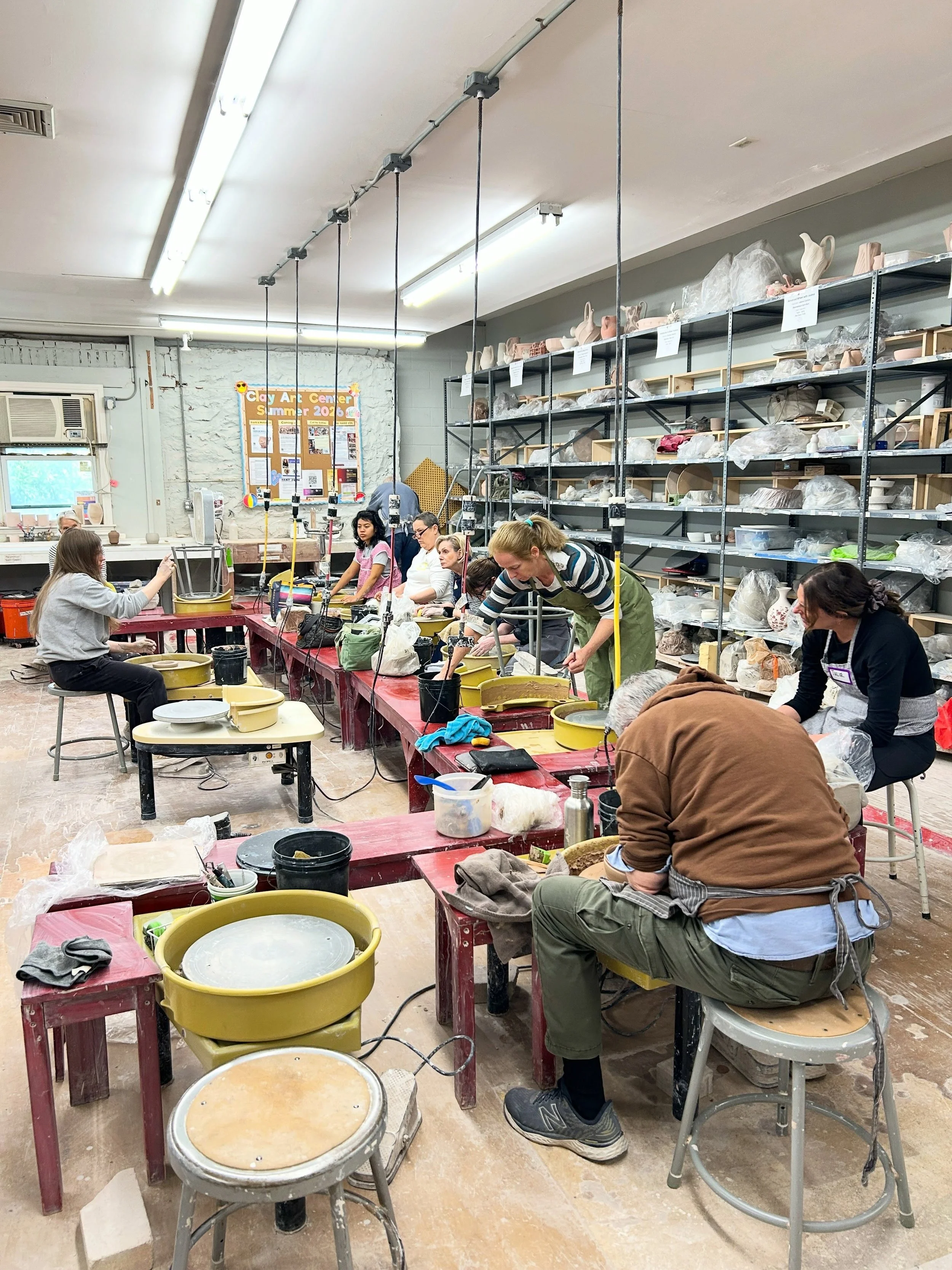 A new term is underway at Clay Art Center! 

This week, our classrooms are buzzing with creativity as students try clay for the first time, learn new skills, and dream up exciting projects. Whether you&rsquo;re looking to build on your skills, try so