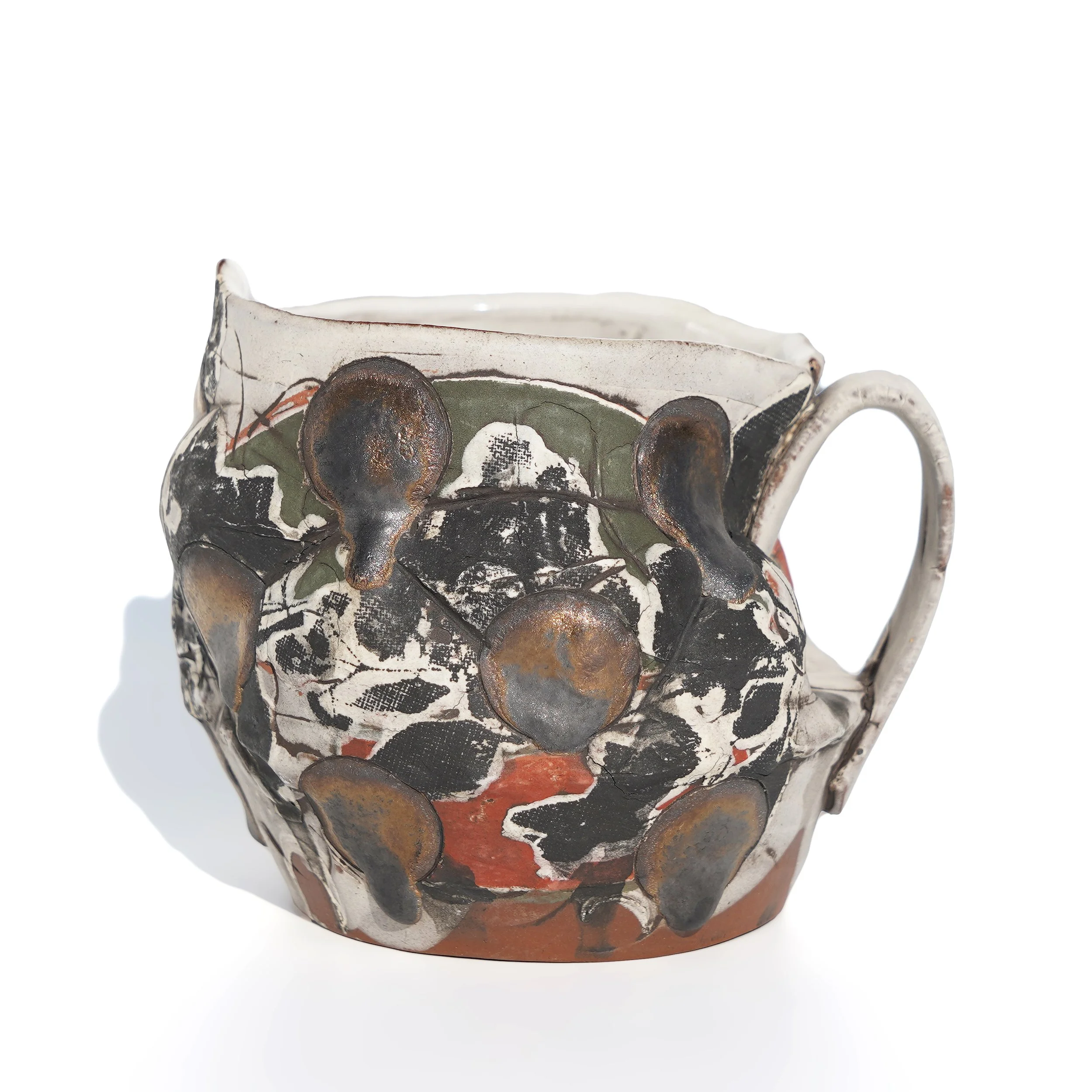 Breana Ferreira Wide Bronze Collaged Mug