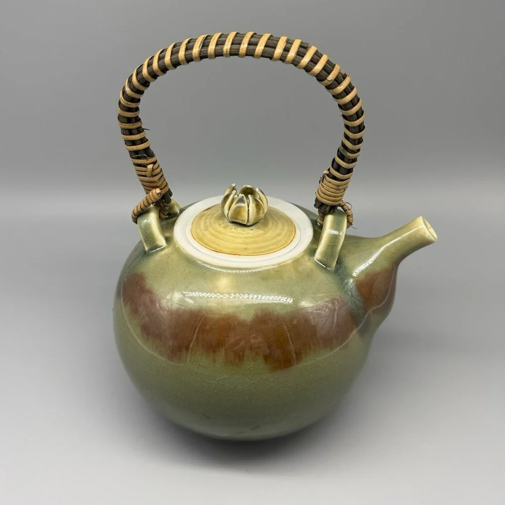 Naoko Tanikawa Olive Green Teapot