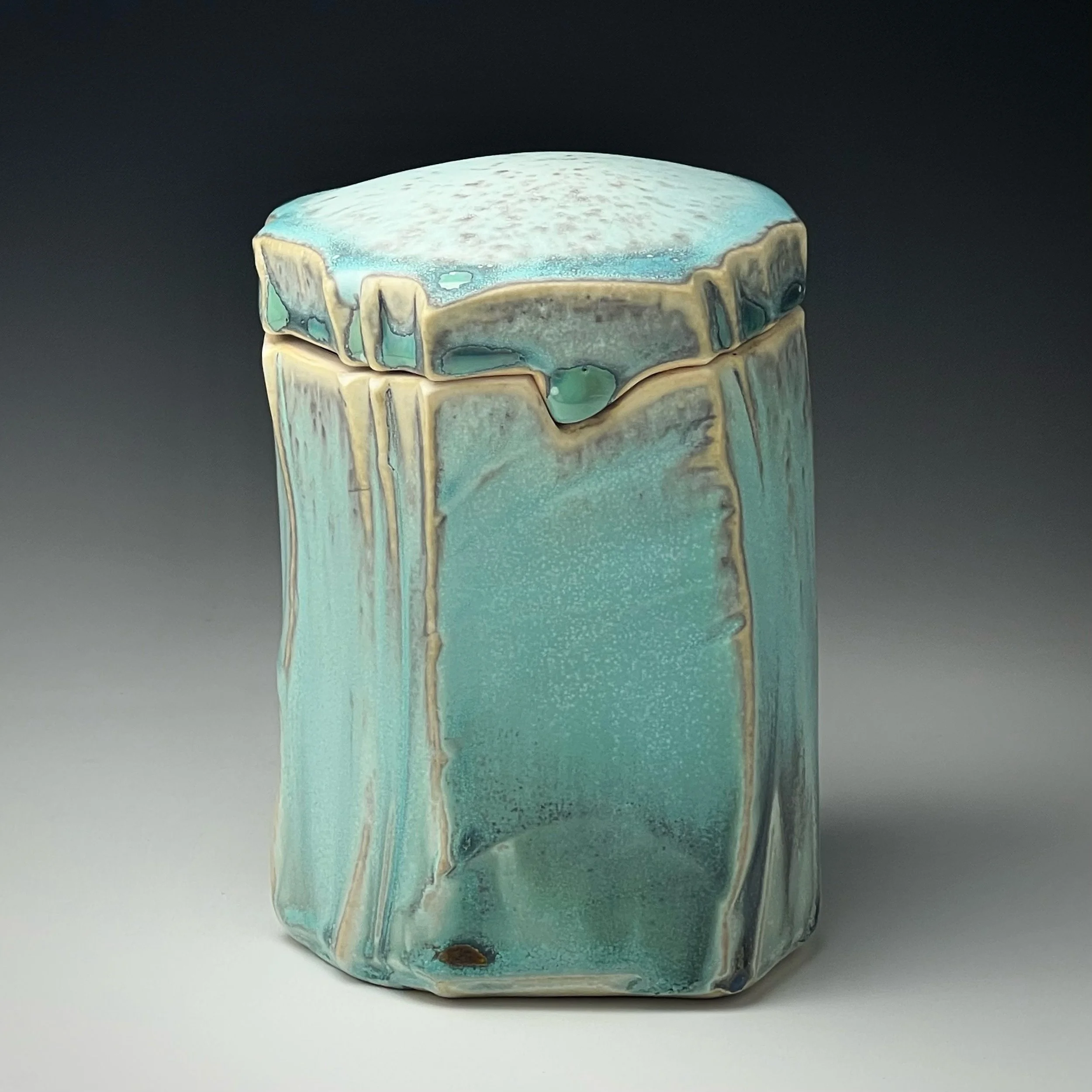 Jon Townley Turquoise Carved Treasure Box