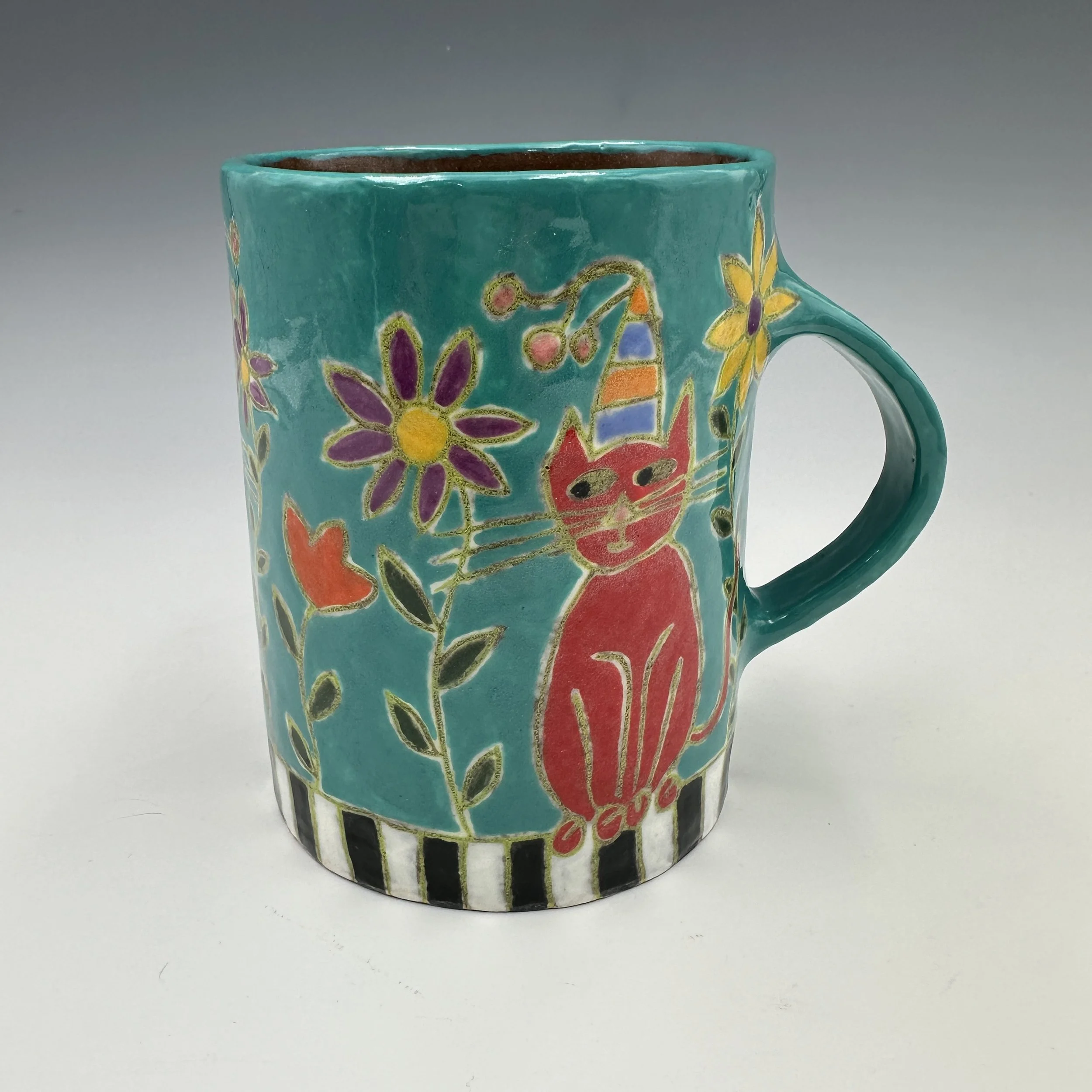 Mara Gross Red Cat Mug