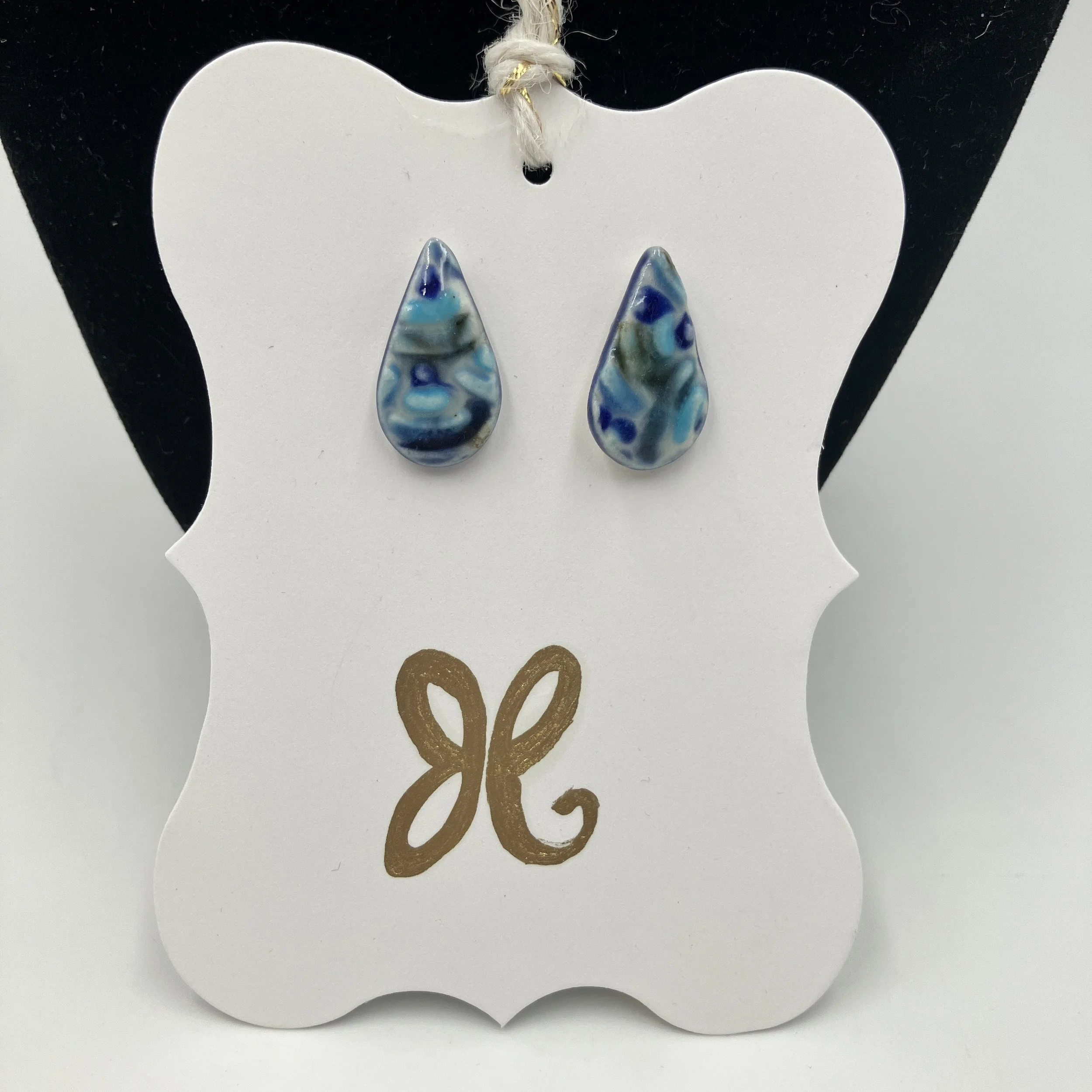 Jenn Pal Conte Blue Teardrop Earrings