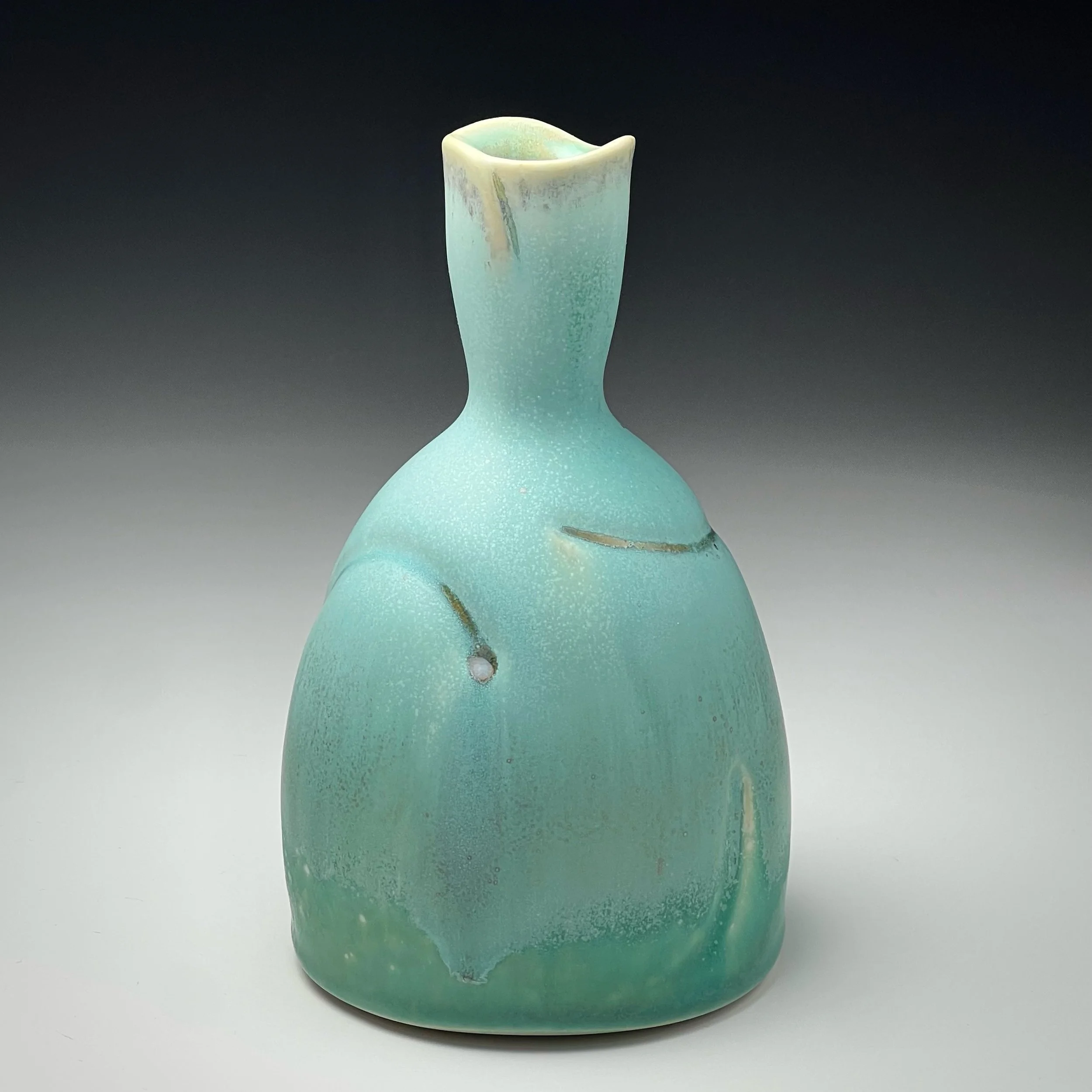 Jon Townley Turquoise Bottle Vase