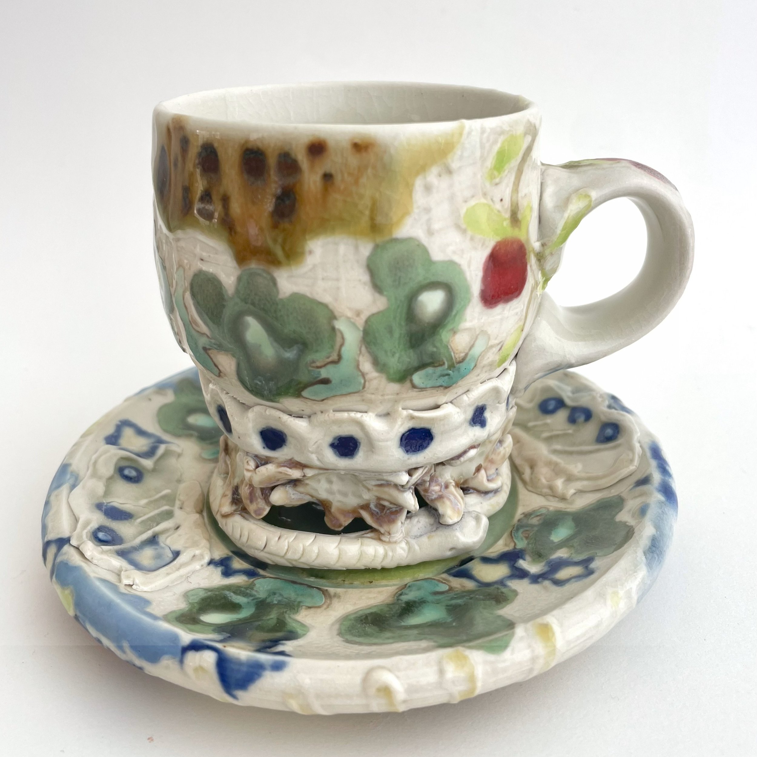 Macayla Sandusky Snake Foot Cup and Apple Saucer