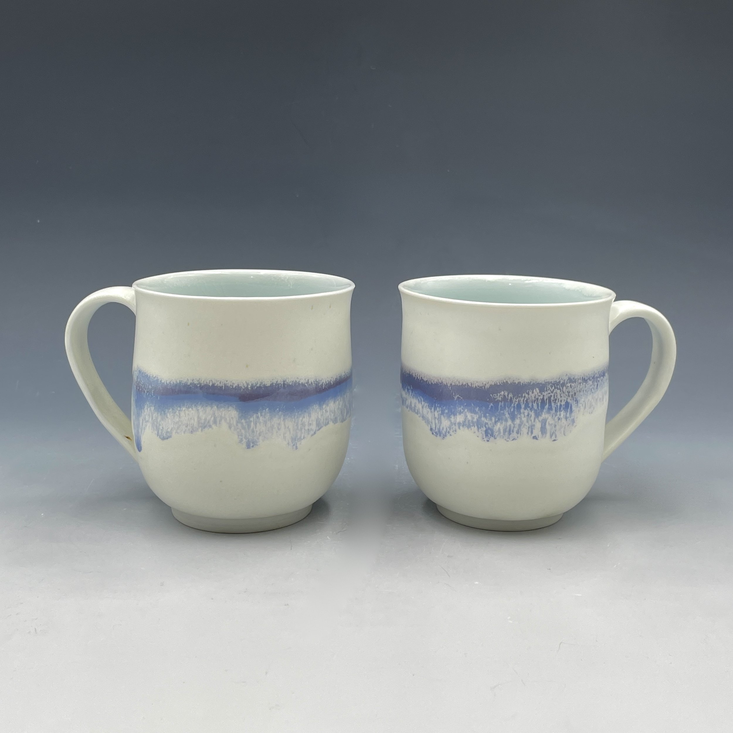 Claire Cohen Lavender & Blue Mugs