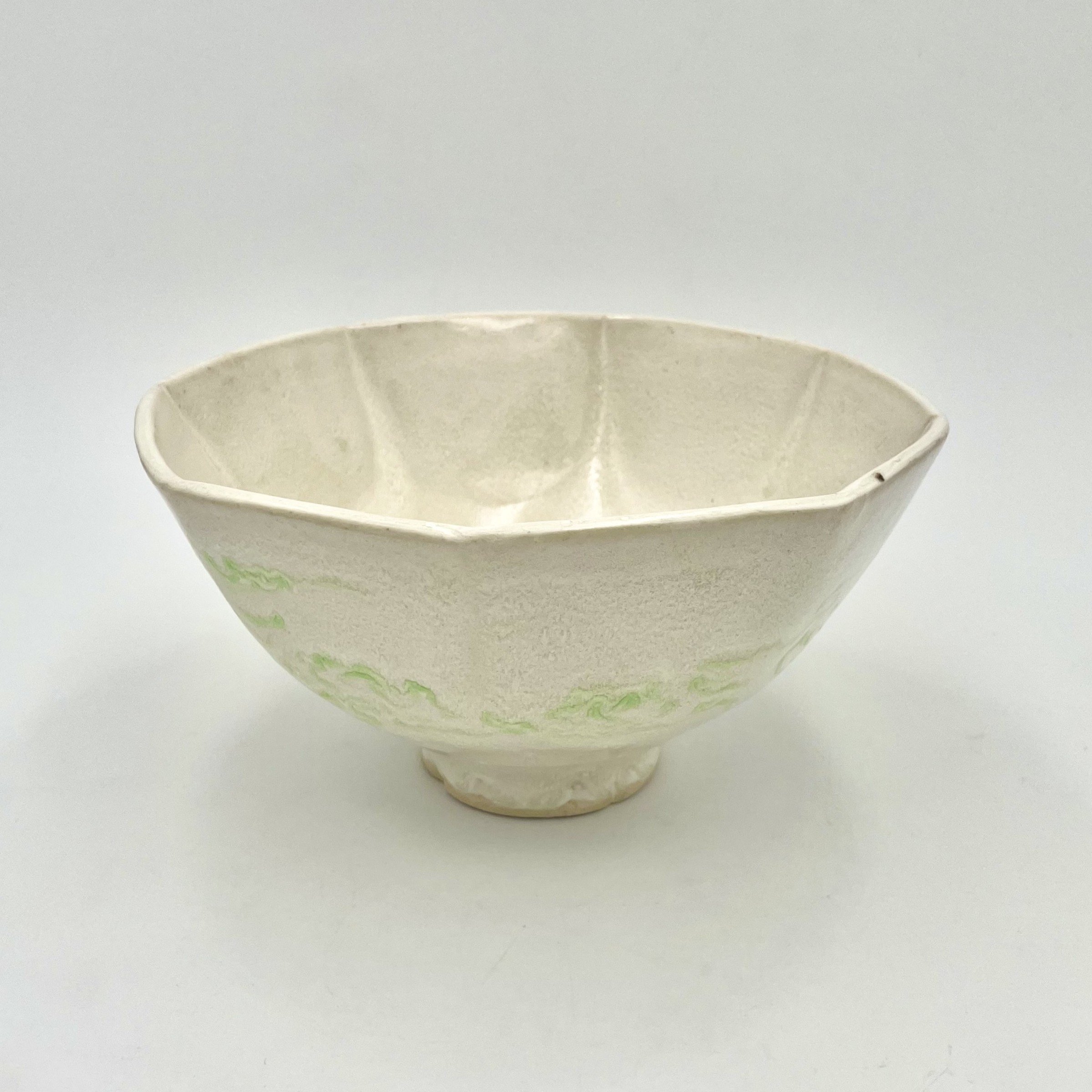 Anny Chen Faceted Bowl with Clouds