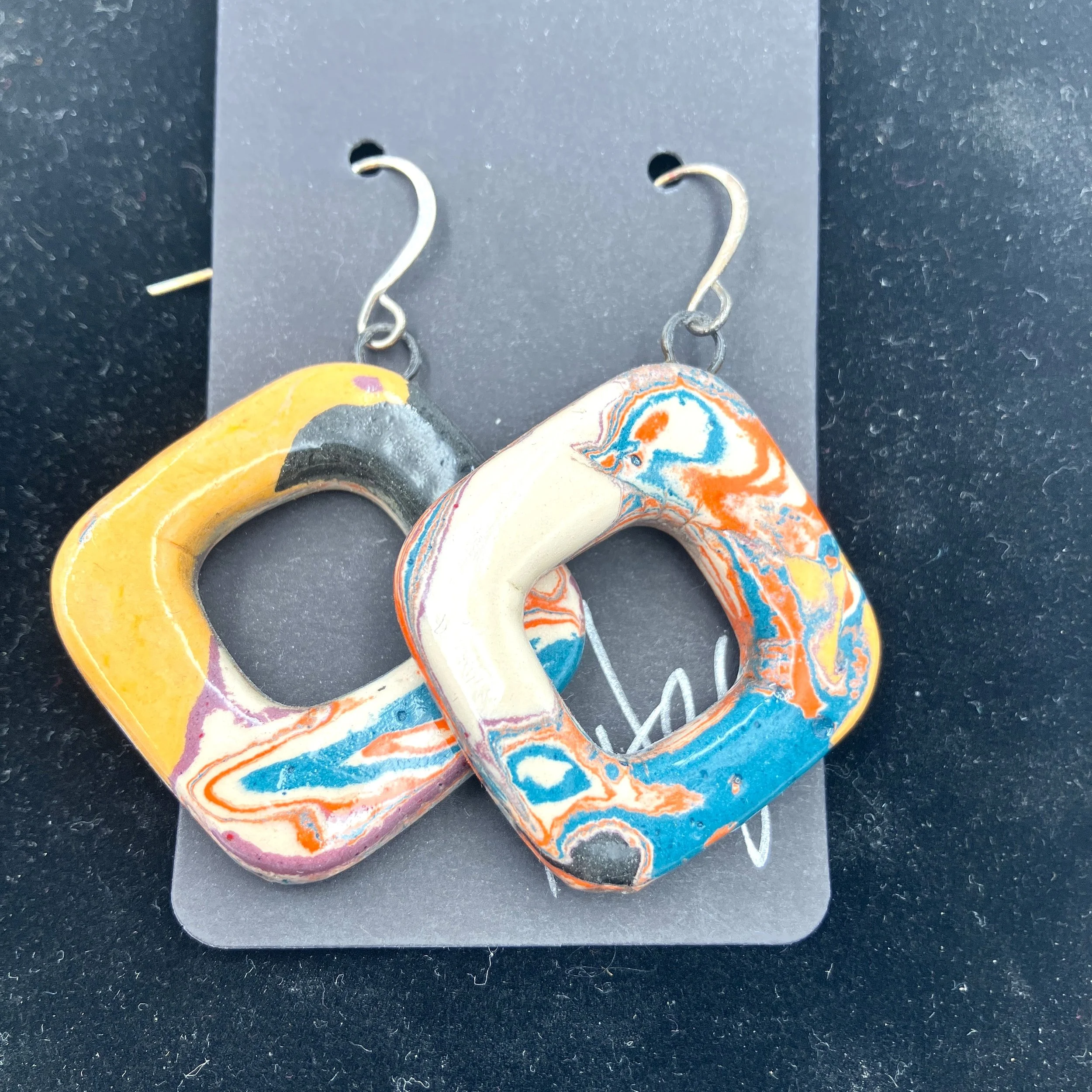 Nitza Walesca Square Earrings