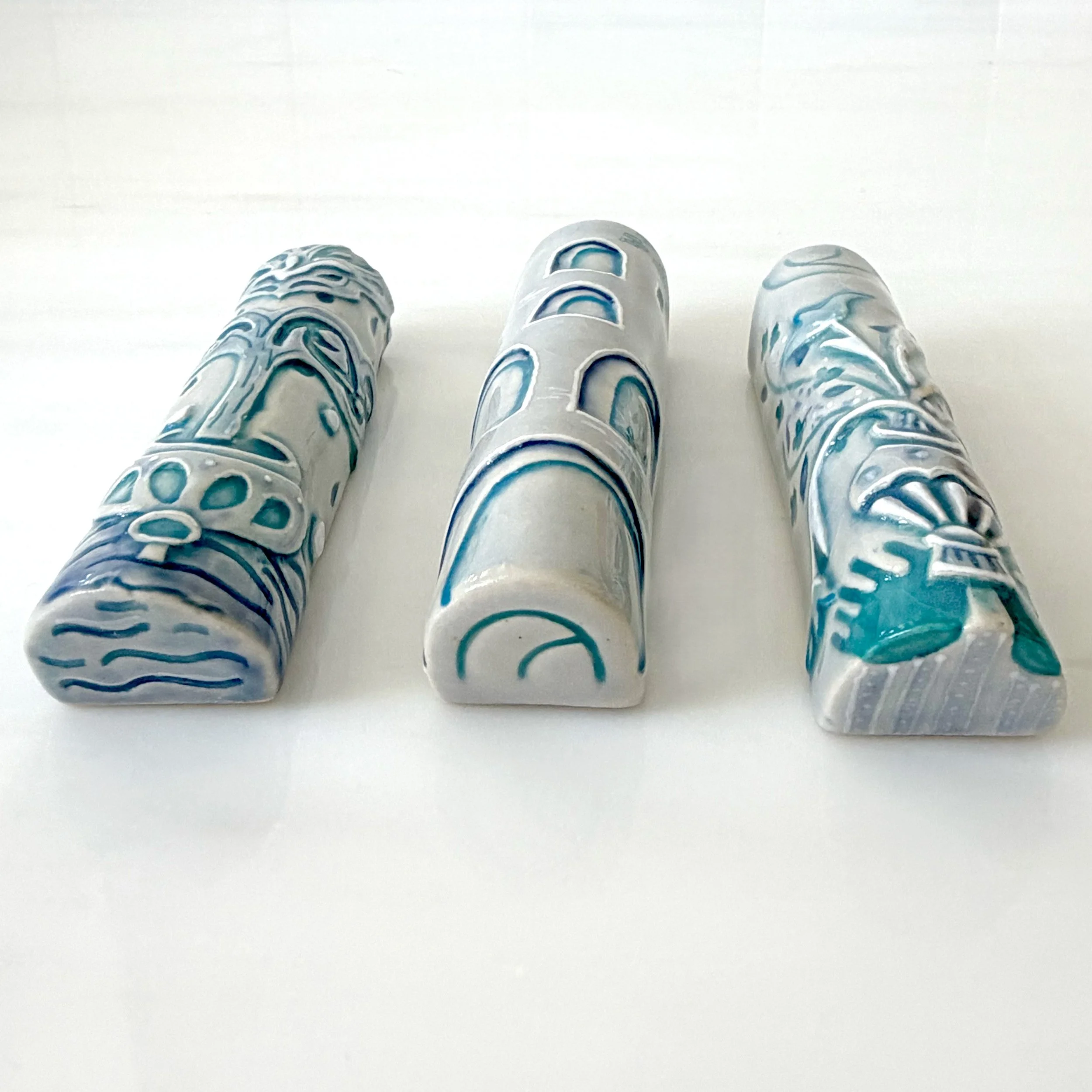 Julia Steiman Textural Mezuzah Holder Set
