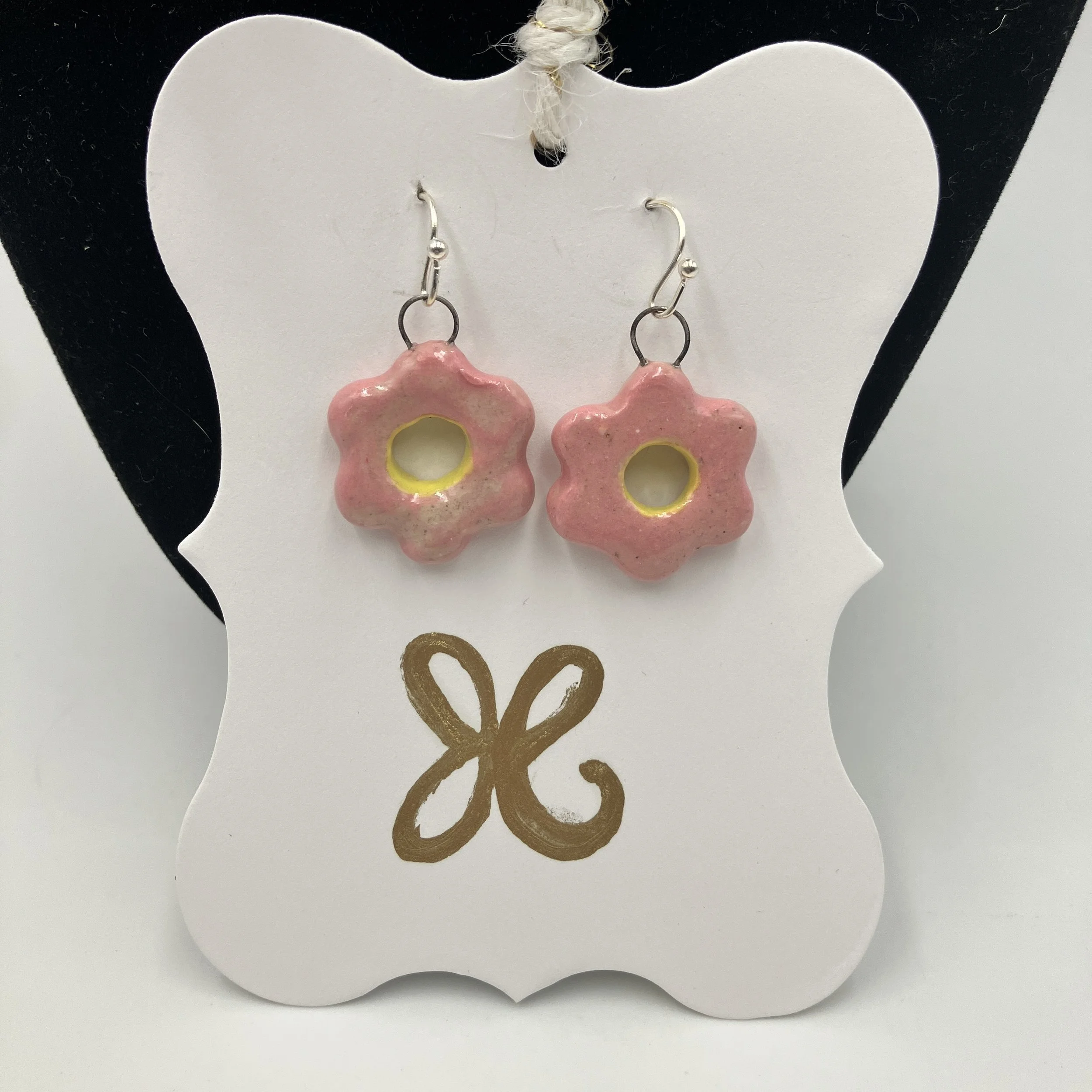 Jenn Pal Conte Pink Flower Earrings