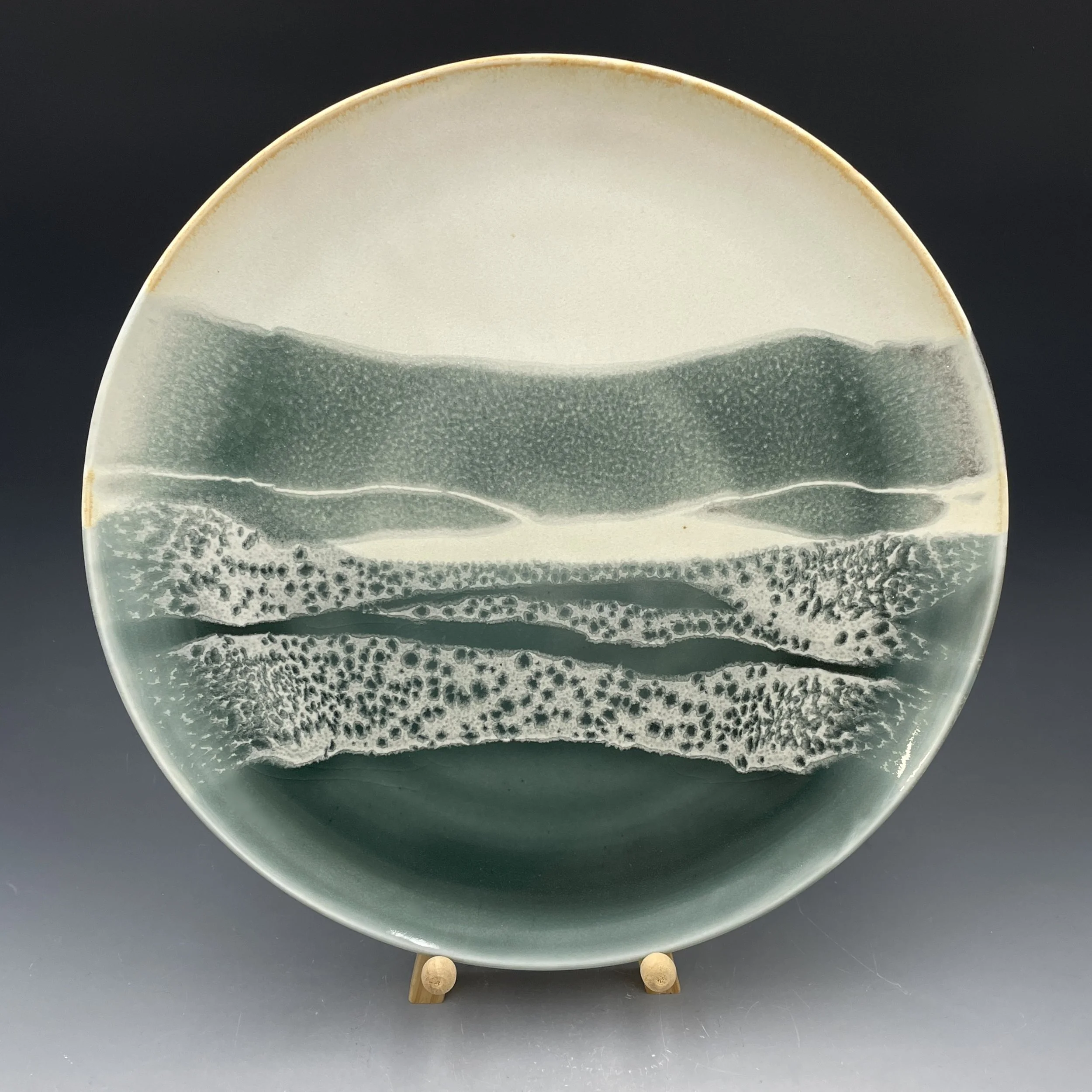 Claire Cohen Steel Blue & White Platter