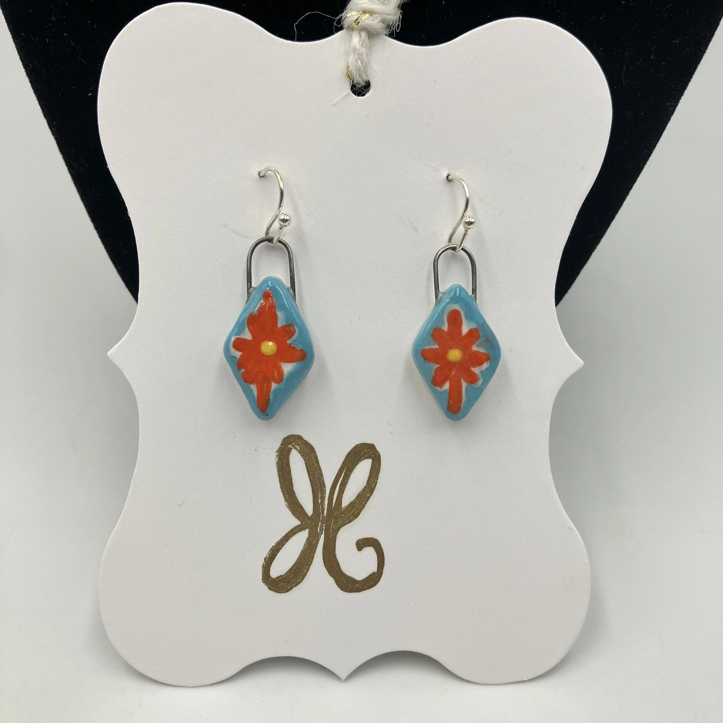 Jenn Pal Conte Red Flower Earrings