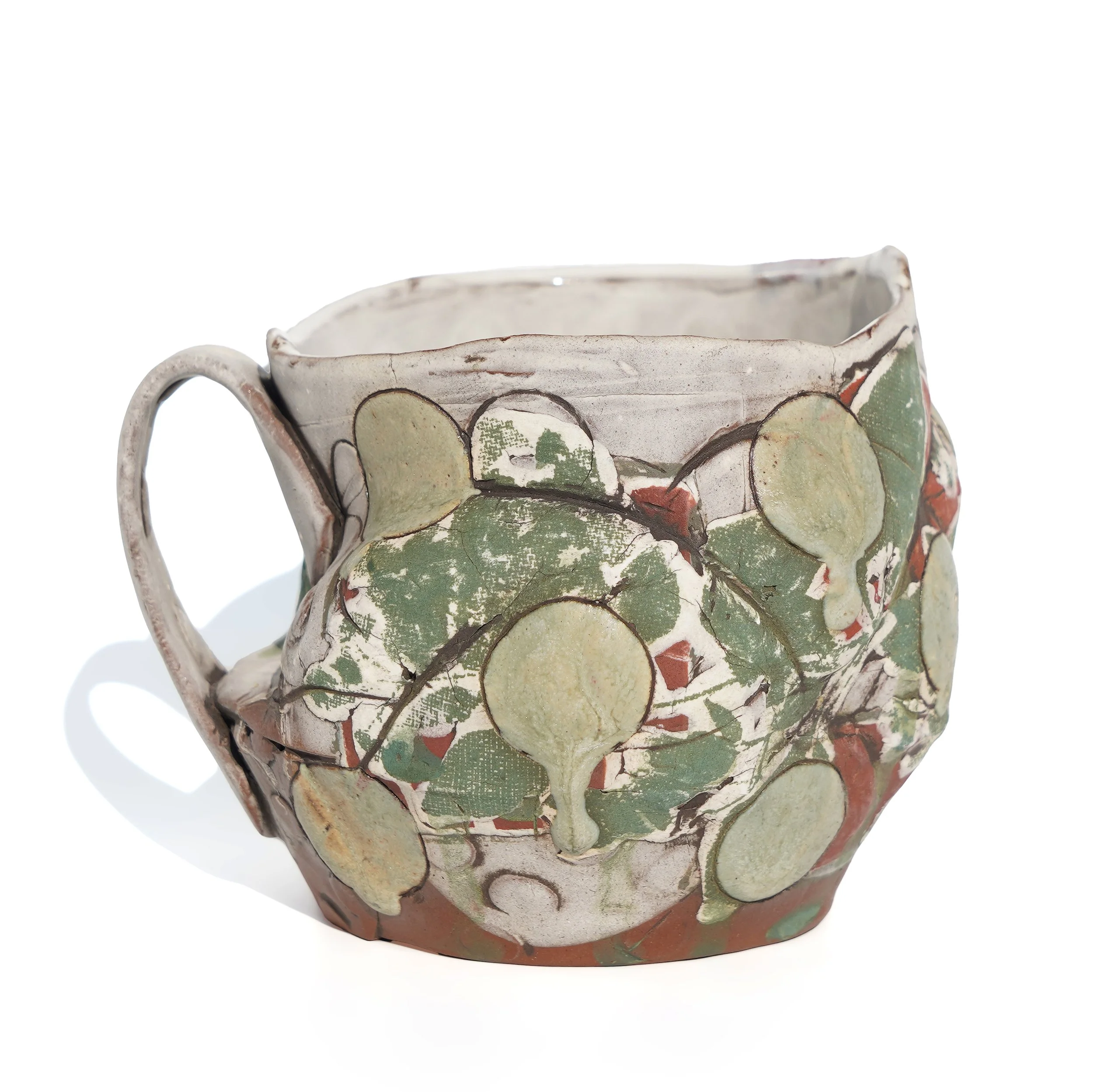 Breana Ferreira Wide Blue Collaged Mug