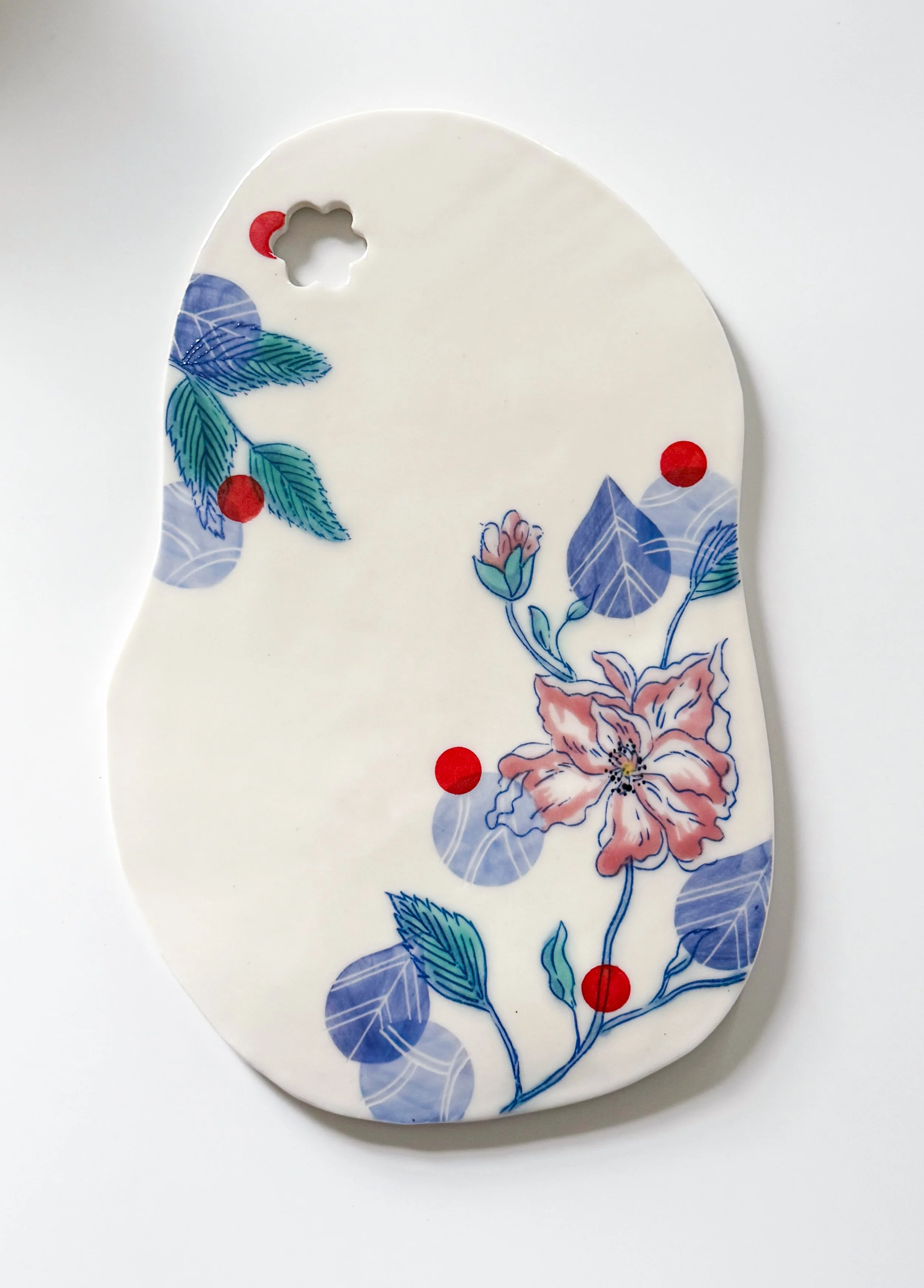 Asta Bubliene Climbing Roses Cheese Board