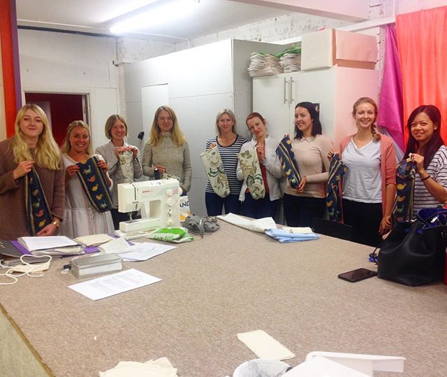 Our absolutely amazing beginner students at the end of last nights lesson, proudly holding up their finished bag tidies! Well done ladies!! #sewing #class #course #lesson #learn #teach #school #reigate #redhill #surrey #local #students