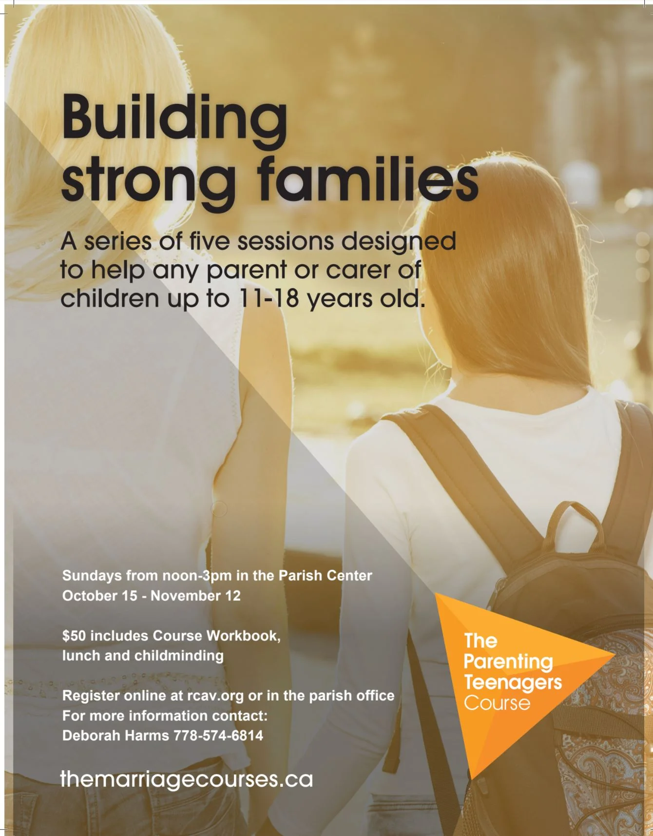 Parenting Teens Course at Precious Blood Parish