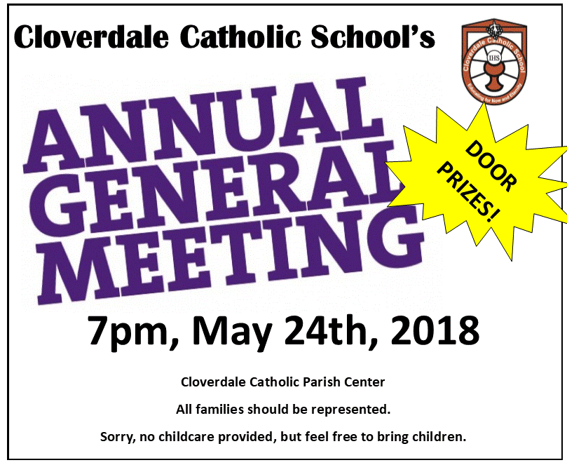 AGM Thursday, May 24