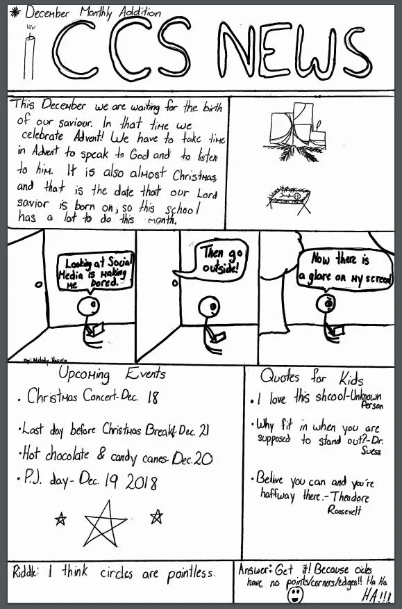 December Student Newspaper