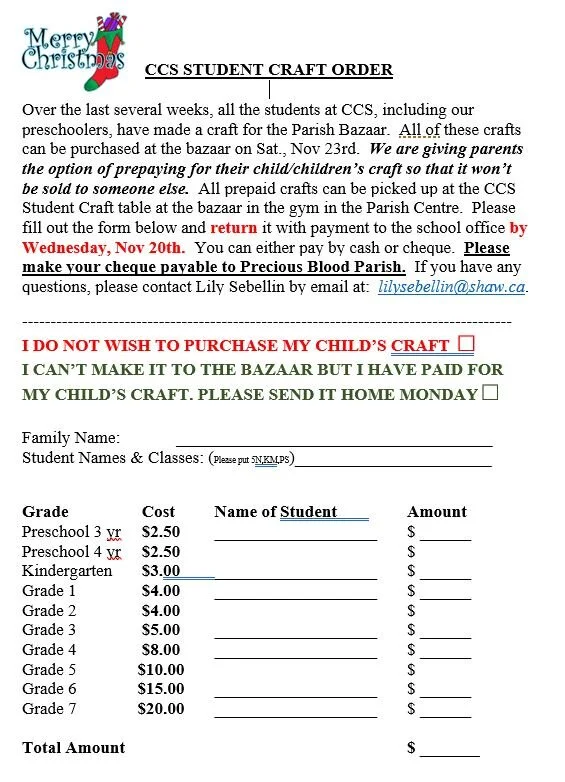 Download Christmas Craft Orders Cloverdale Catholic School 3D SVG Files Ideas | SVG, Paper Crafts, SVG File