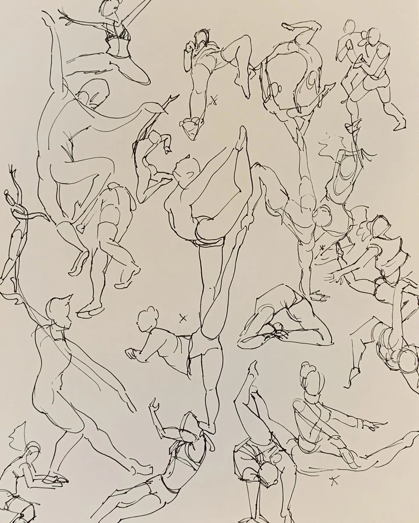 I use to be intimidated  by quick poses, and always preferred taking my time. I&rsquo;ve been doing 60 second gestures throughout sheltering in place and I&rsquo;m proud of my growth. Not scared anymore just pushing to be better and faster.
🖋💪🏻😤
