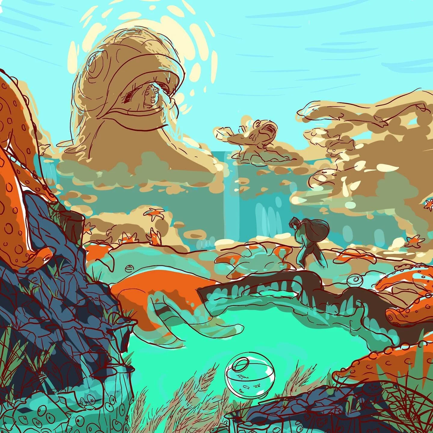 #wip  work in progress-Getting those colors worked out better... #visdev #visualdevelopment