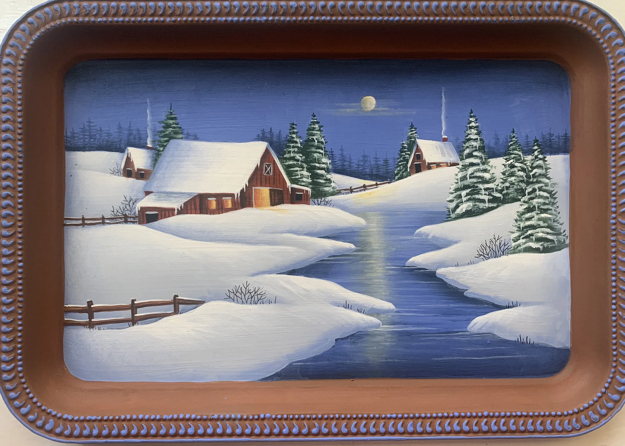 Winter Barn in Evening  5x7.jpg