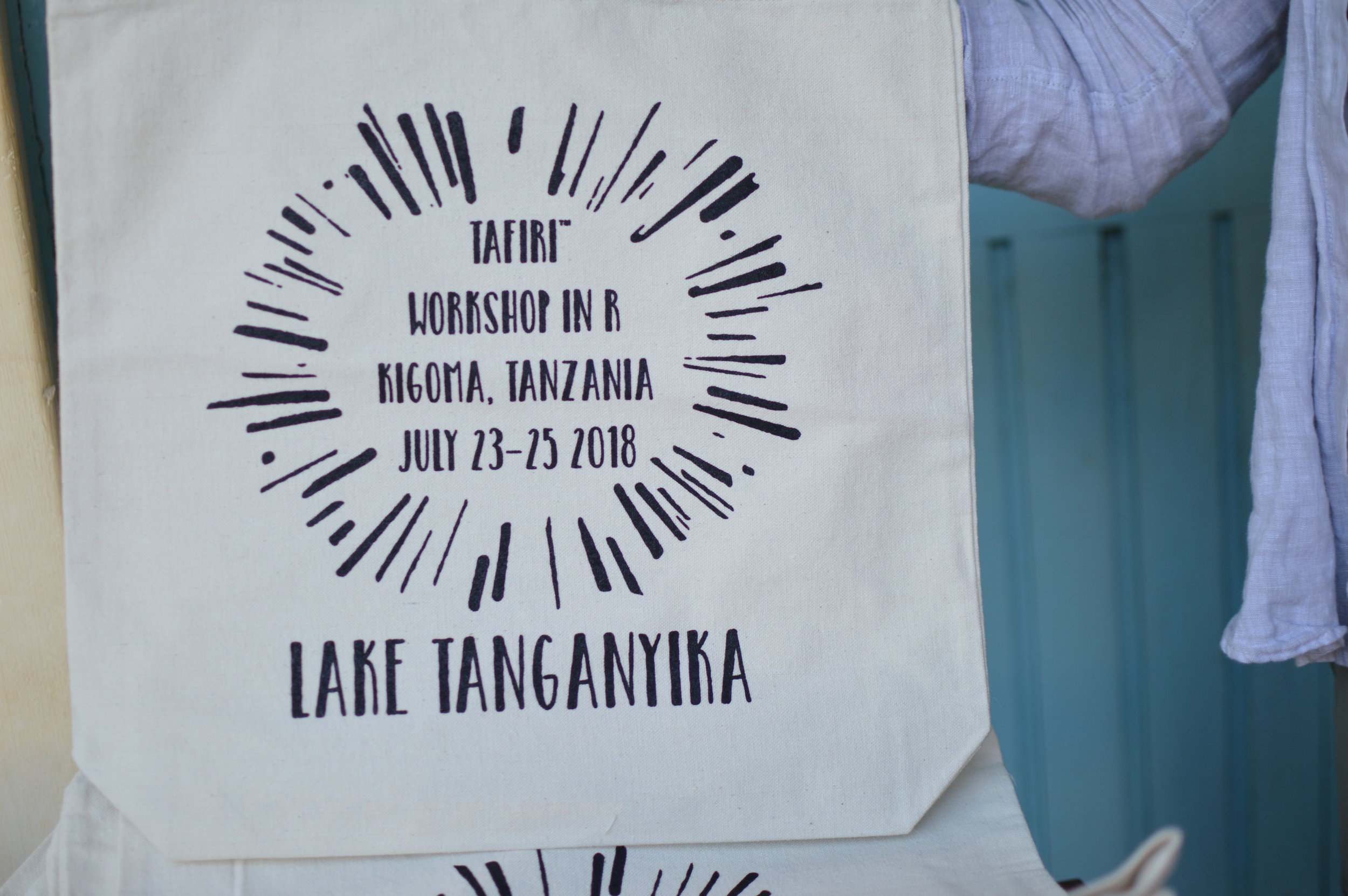 Beautiful bags for the participants, designed by fellow instructor Jimena.