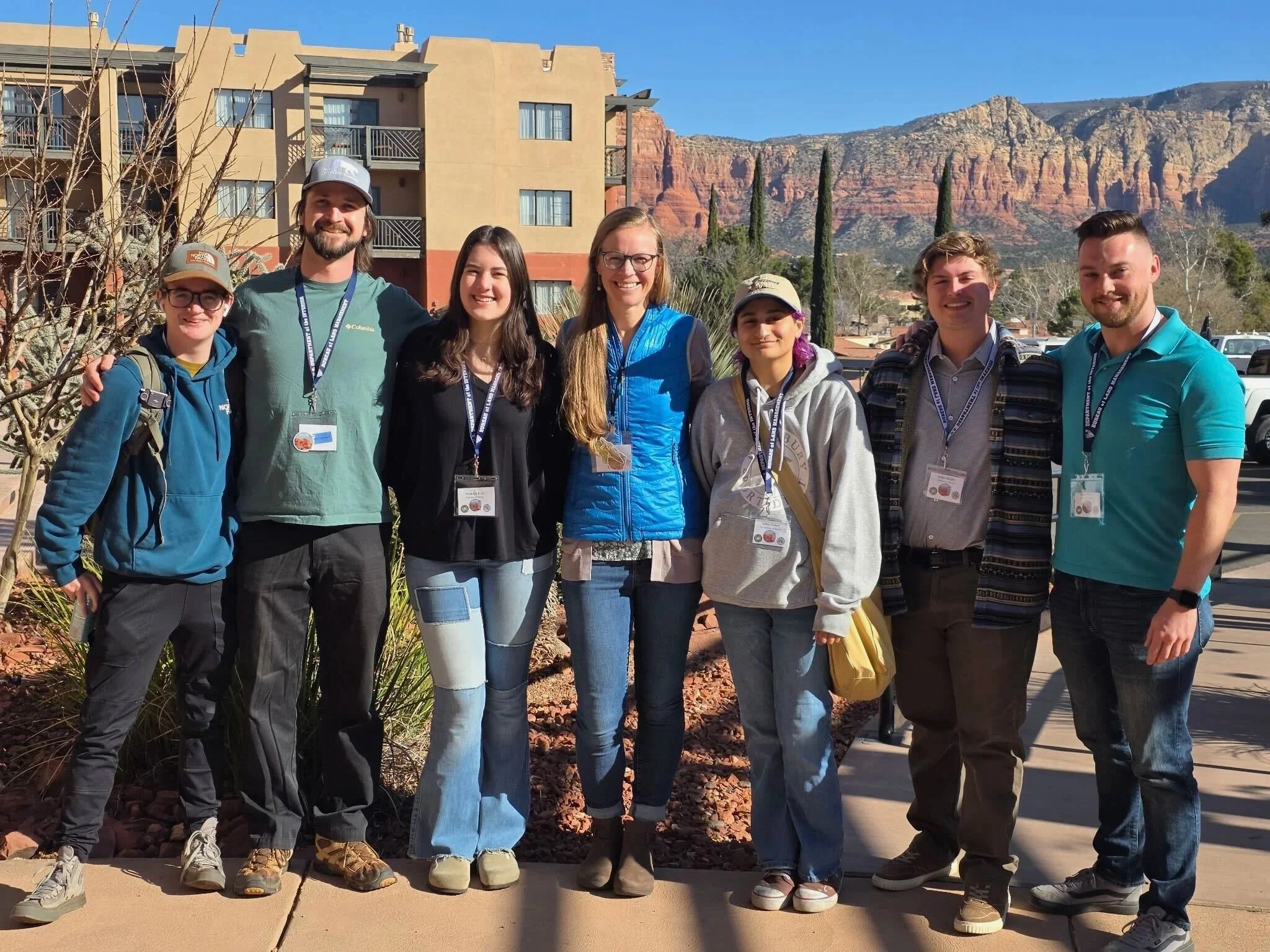 Members of the Rick Lab posing outside of the 2026 JAM Conference in Sedona, AZ